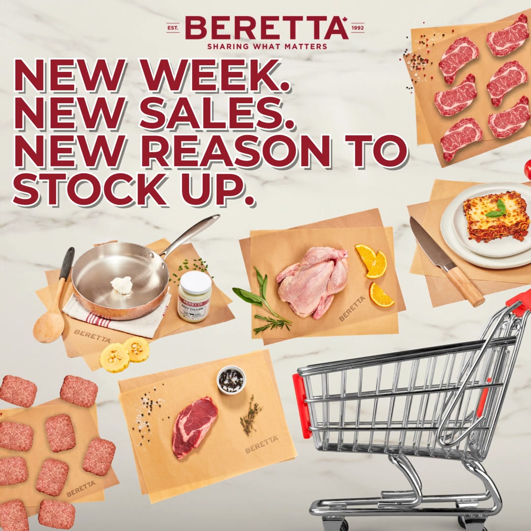 Beretta Farms Facebook ad: New week, new sales