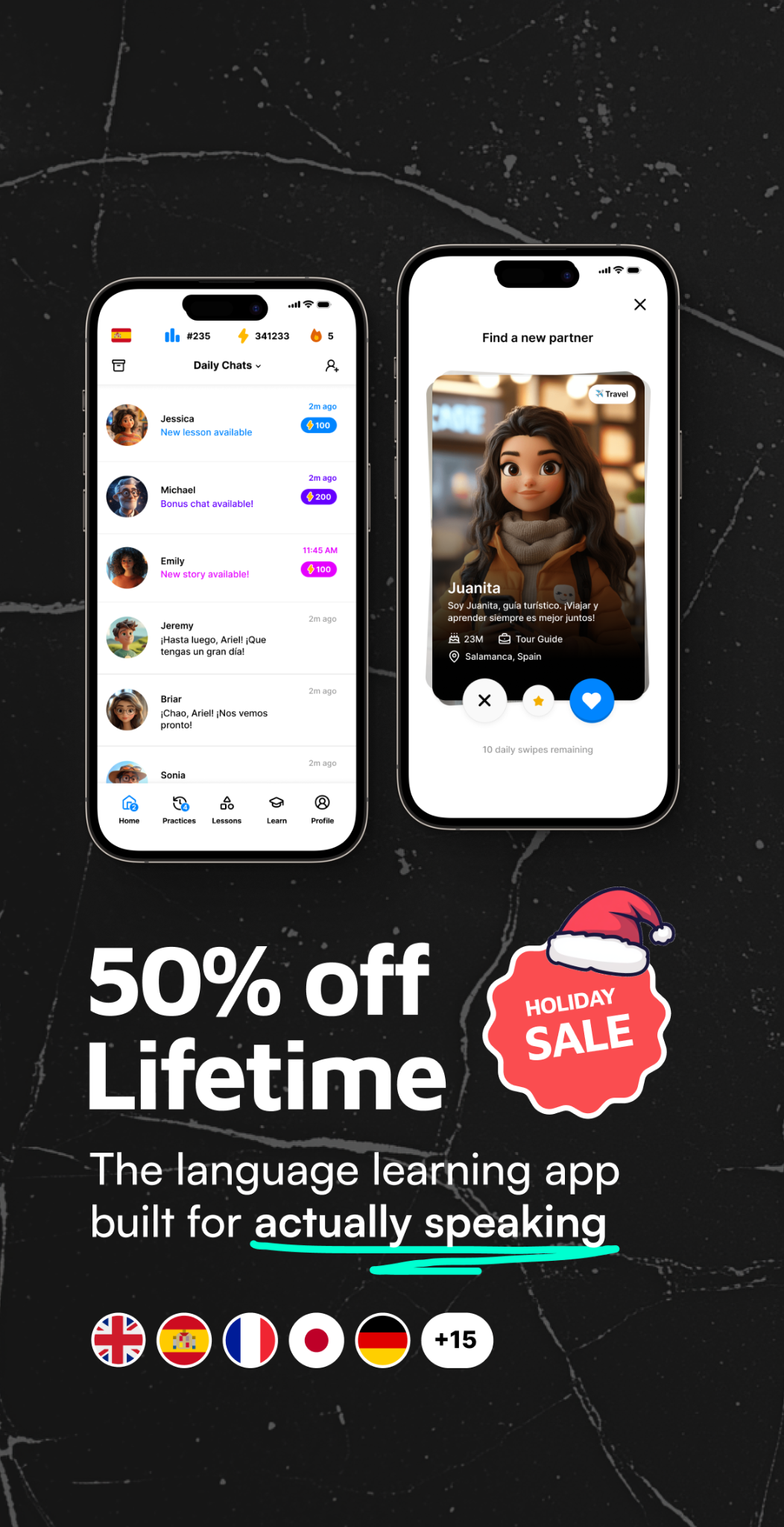 Langotalk Facebook ad