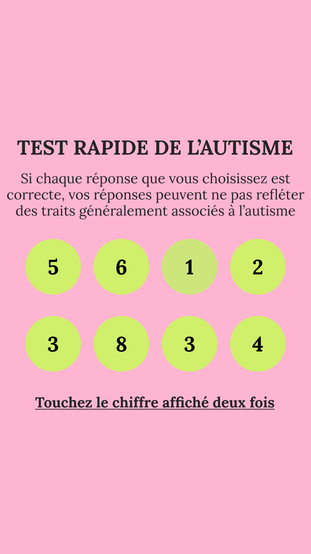 International Brain Test Facebook ad