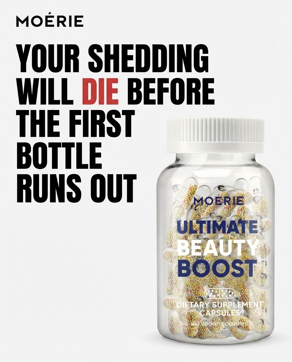 Moerie Supplements Facebook ad: Celebrity Hair Hack Women Are Copying