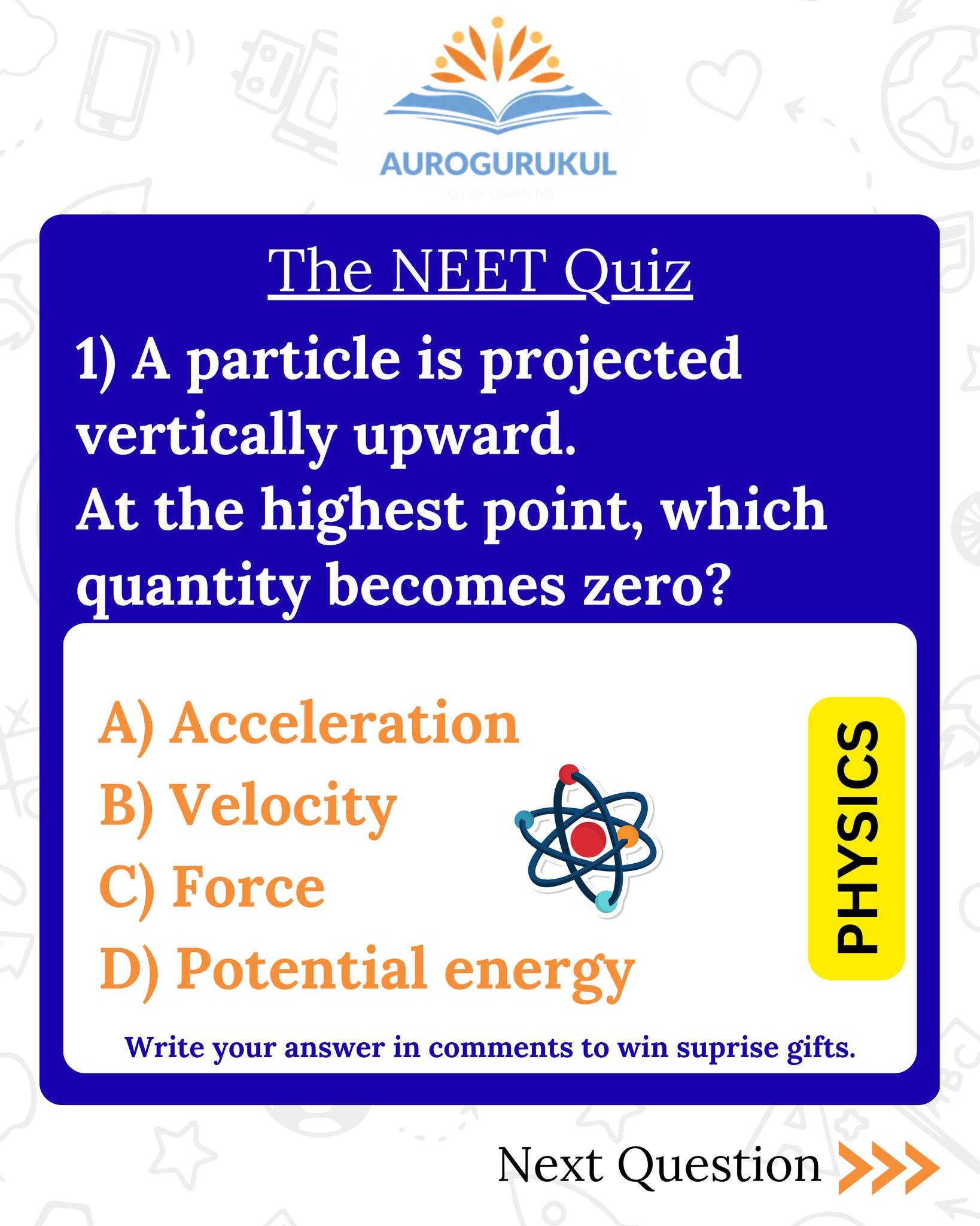 AuroGurukul Facebook ad: Test your knowledge and sharpen your medical entrance…
