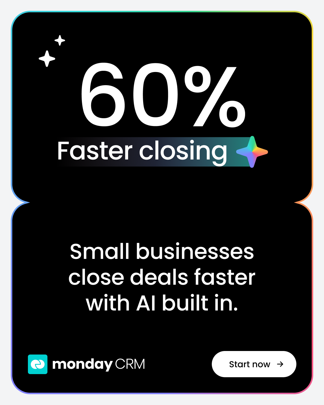 monday CRM Facebook ad