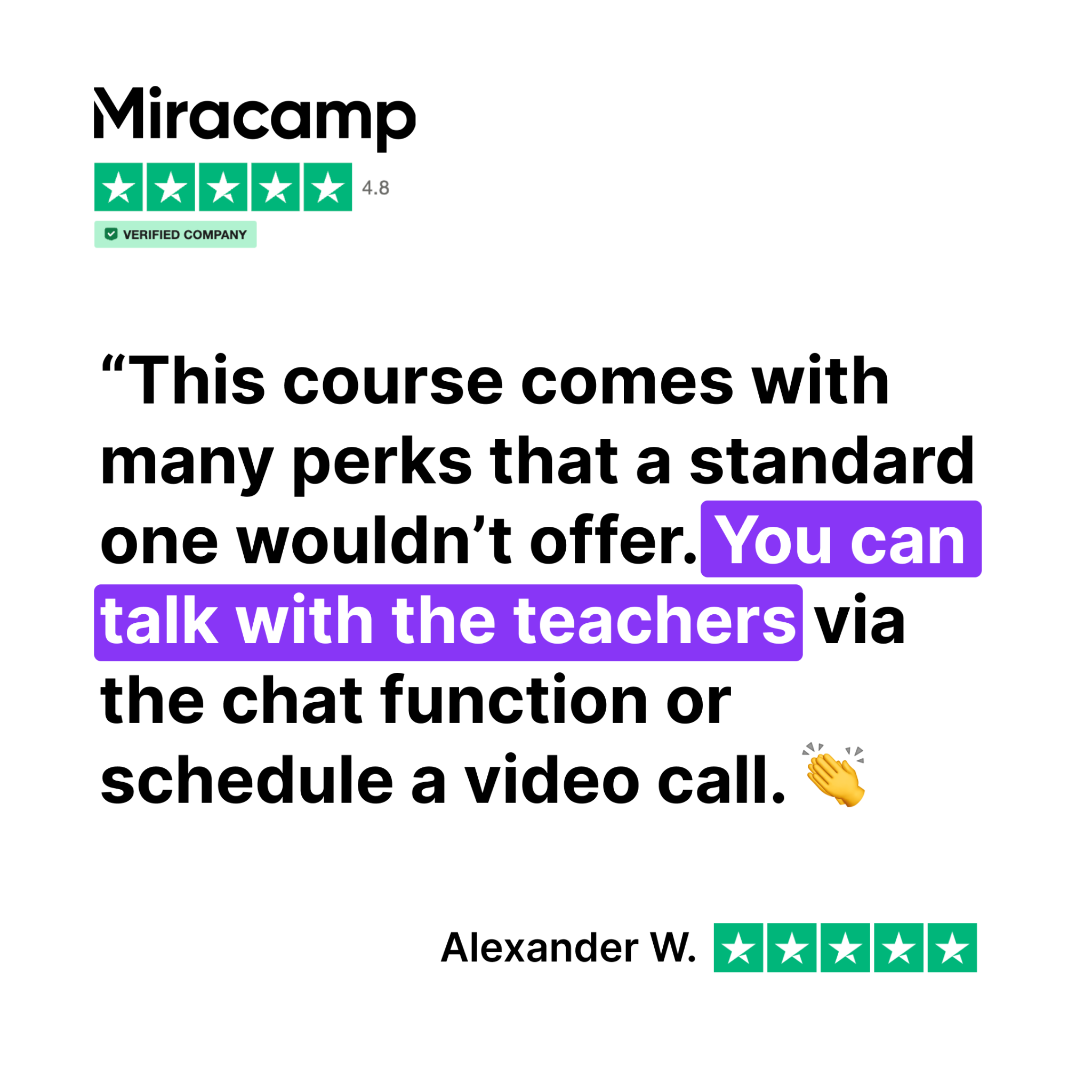 Miracamp Facebook ad