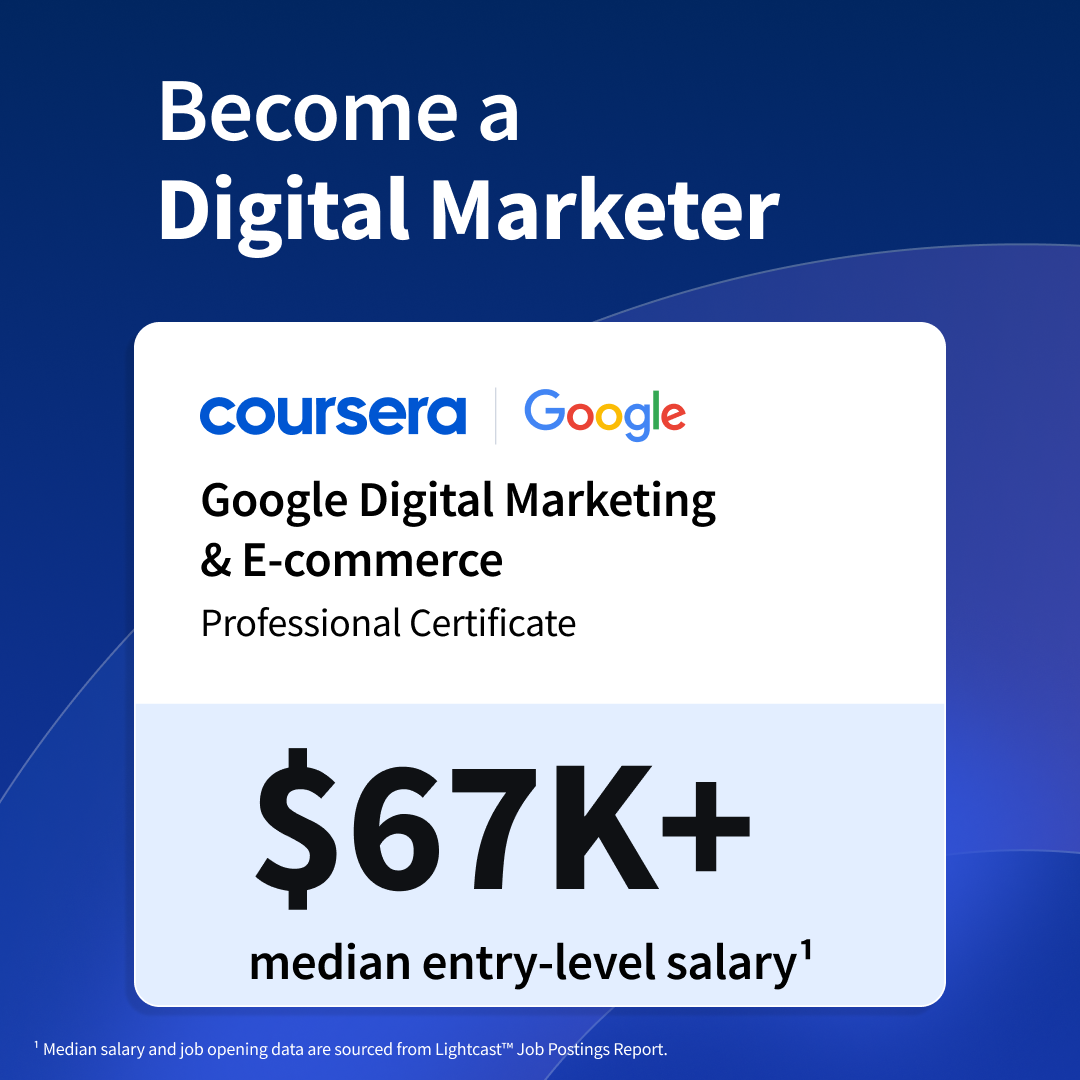 Coursera Facebook ad