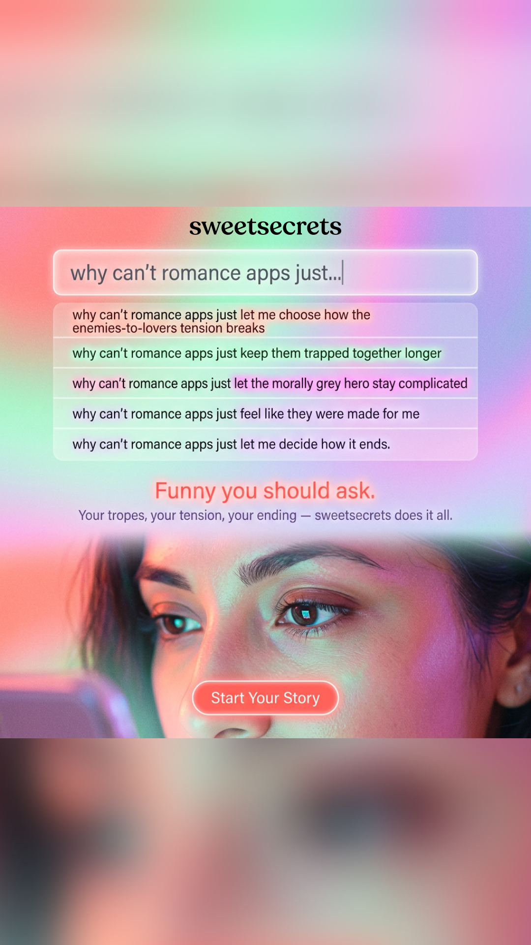Sweetsecrets Facebook ad