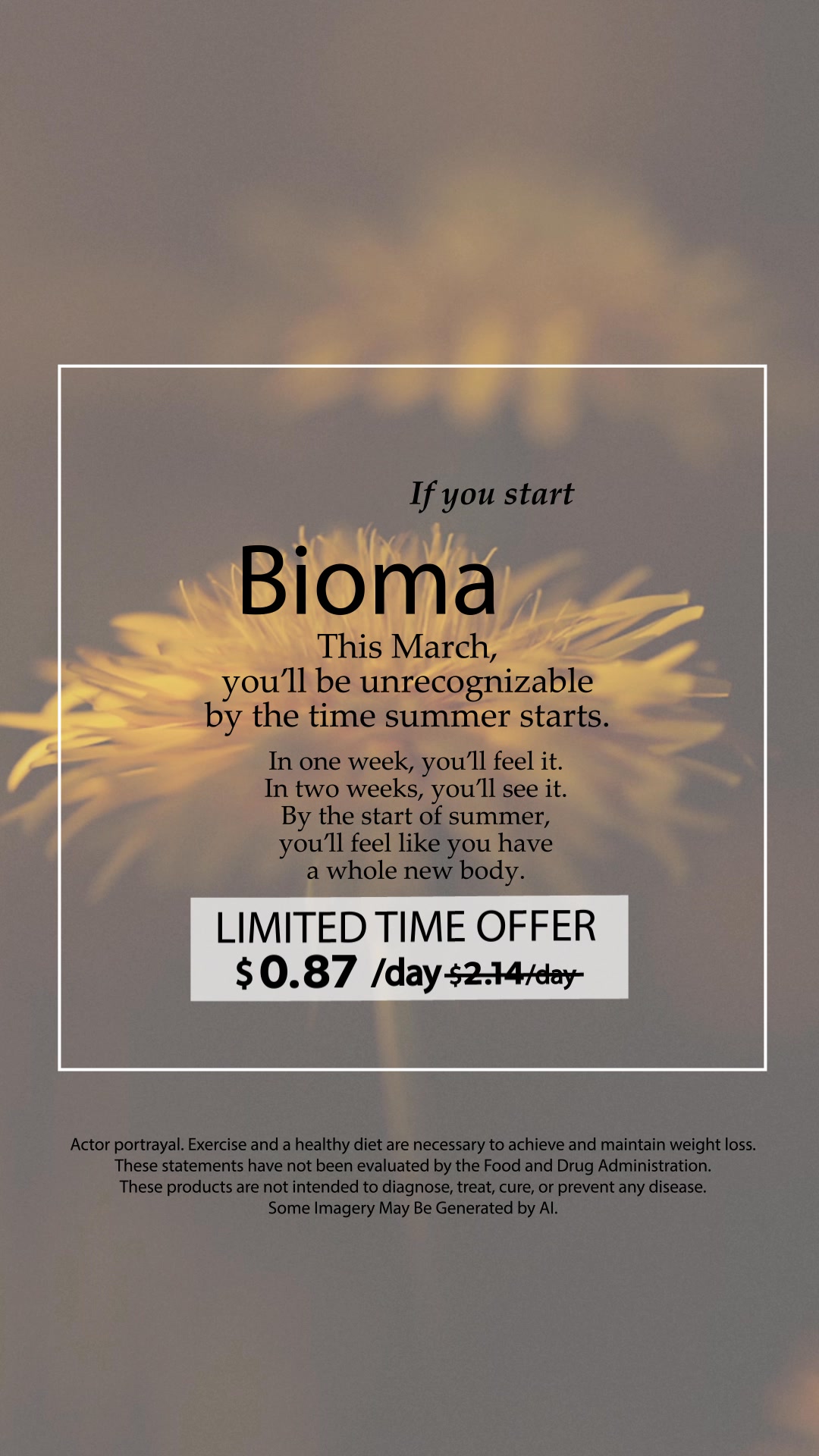 Biomabiotics Facebook ad: Weight Loss Made Easy