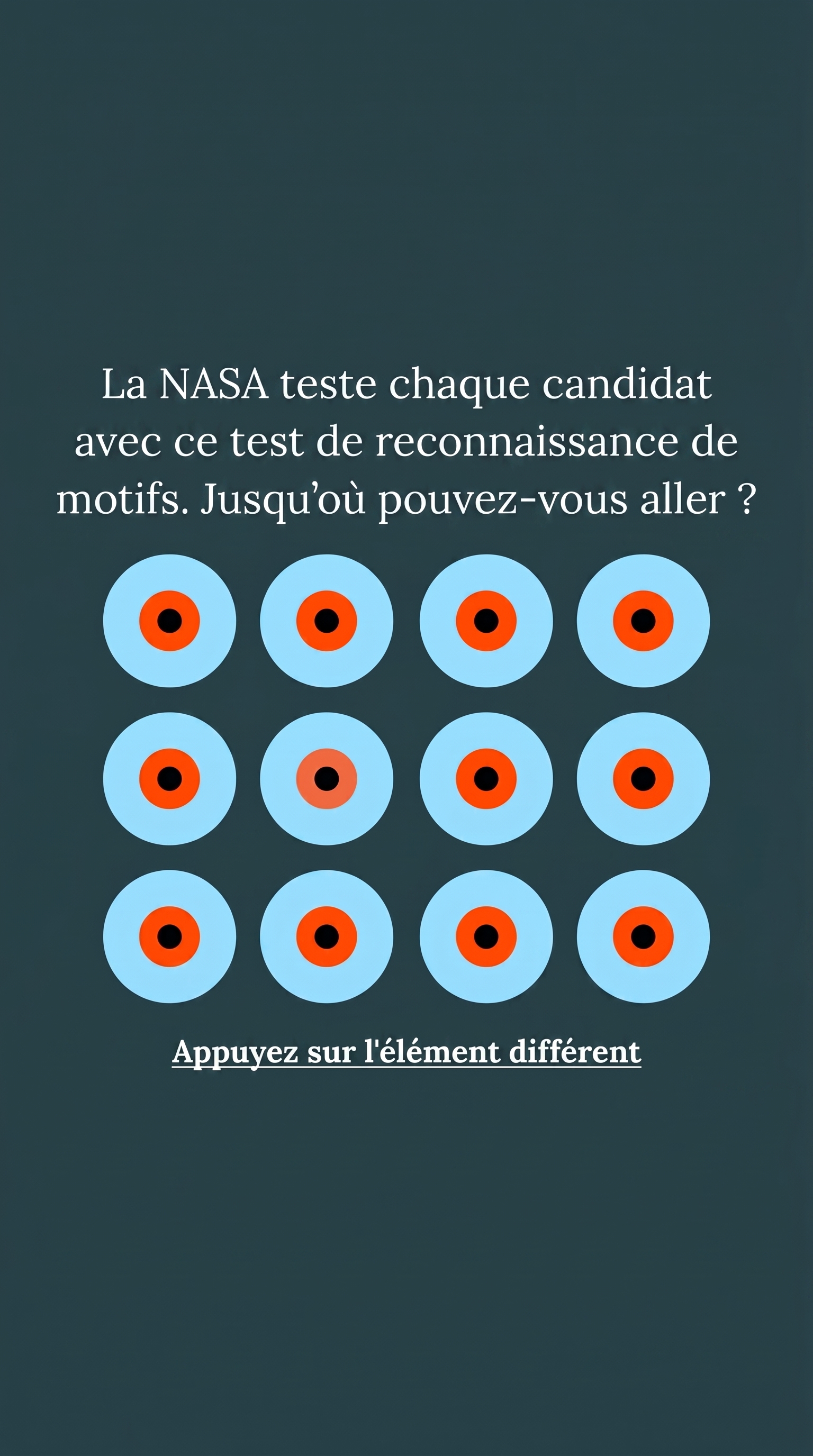 International IQ test Facebook ad