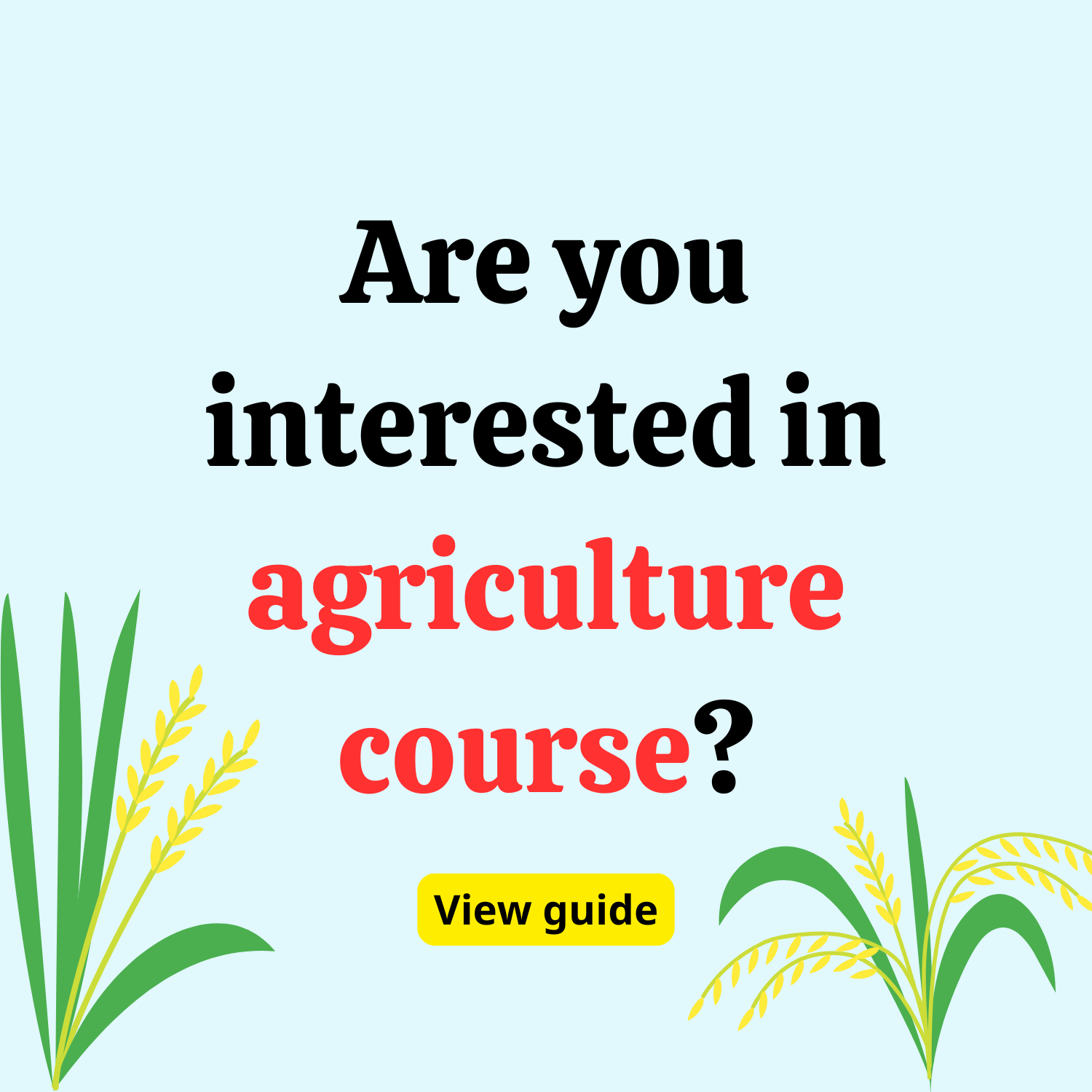 Bright Learner Hub Facebook ad: Agriculture Courses