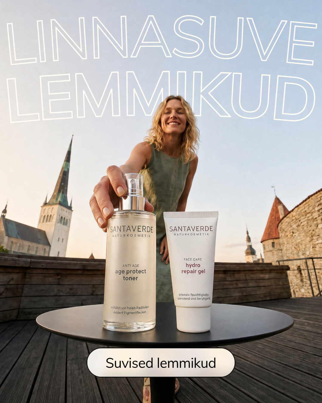 Santaverde Looduskosmeetika Facebook ad: Sinu hoolitsetud suvi linnas
