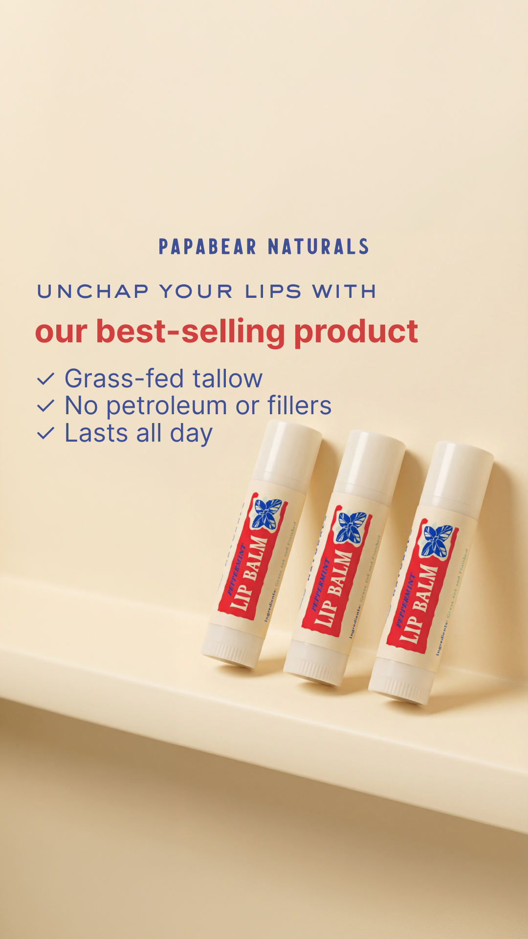 Papabear Naturals Facebook ad