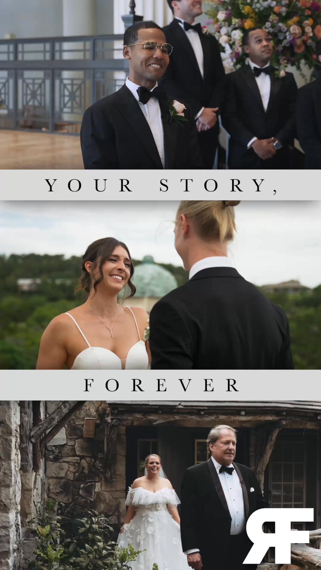 Reverent Wedding Films Facebook ad: Your Love Story Deserves More Than A Video