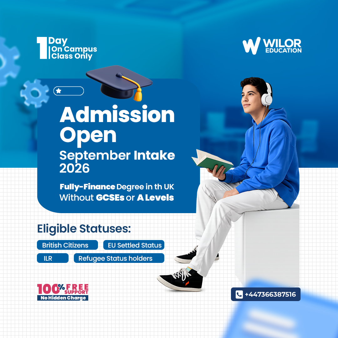 Wilor Education Facebook ad: Fully-Financed Degree