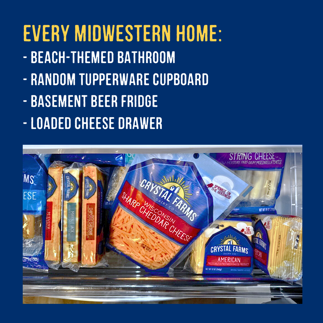 Crystal Farms Cheese Facebook ad from Jan 8, 2026