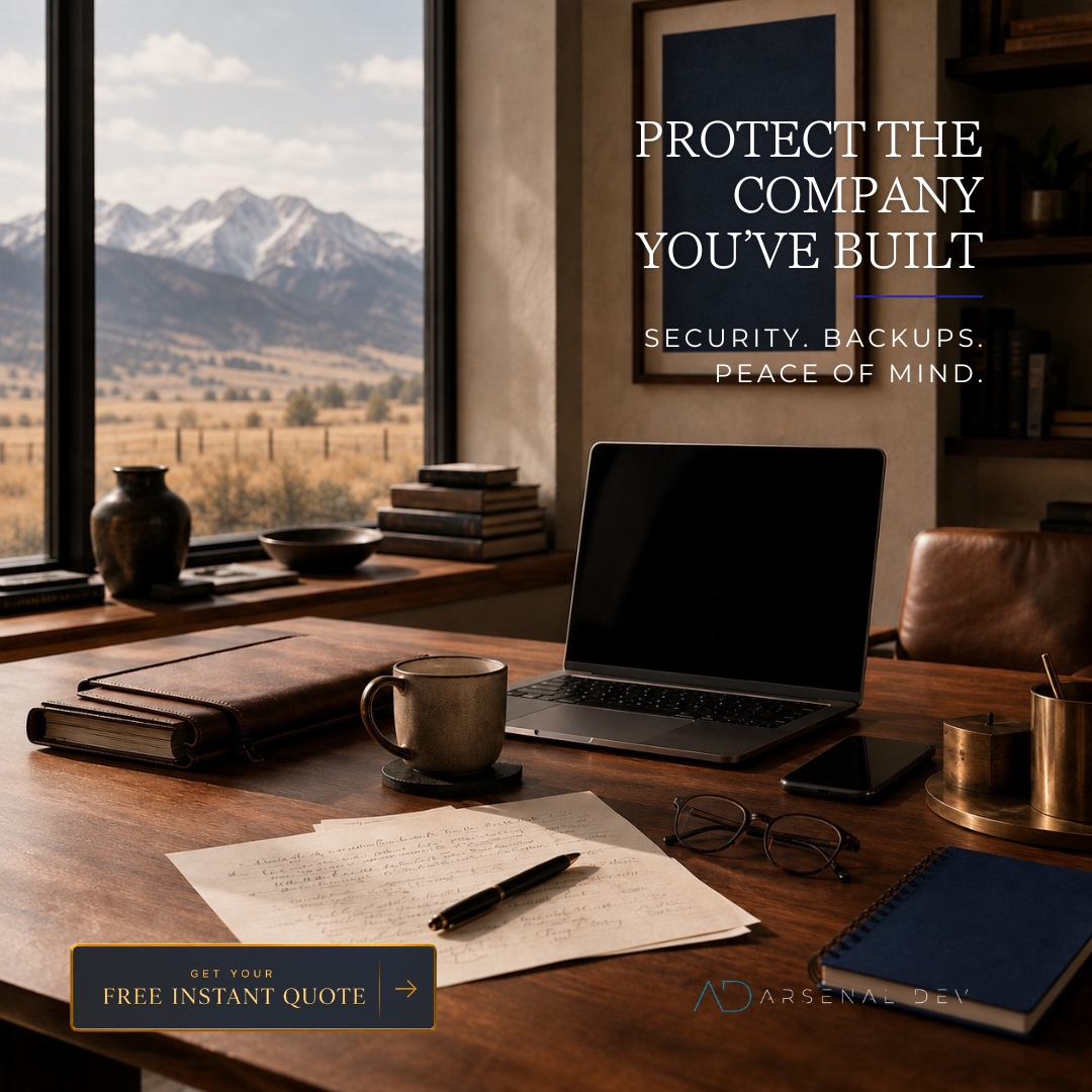 Arsenal Dev Managed Services Facebook ad: Bozeman | IT Services & Cybersecurity | Arsenal Dev