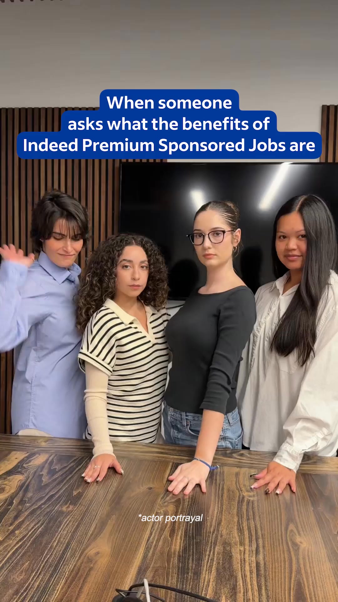 Indeed Facebook ad: The Premium advantage
