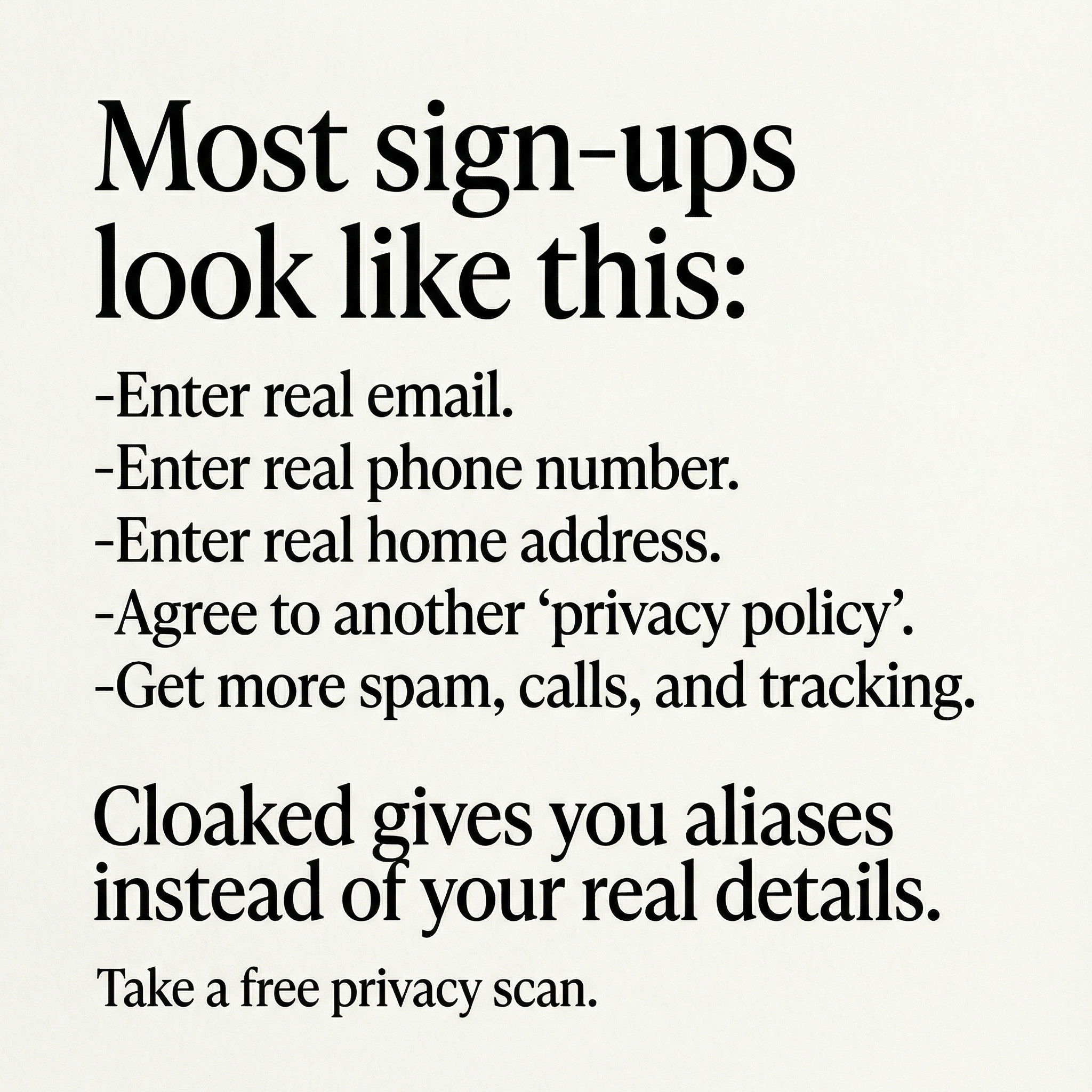 Cloaked Inc. Facebook ad