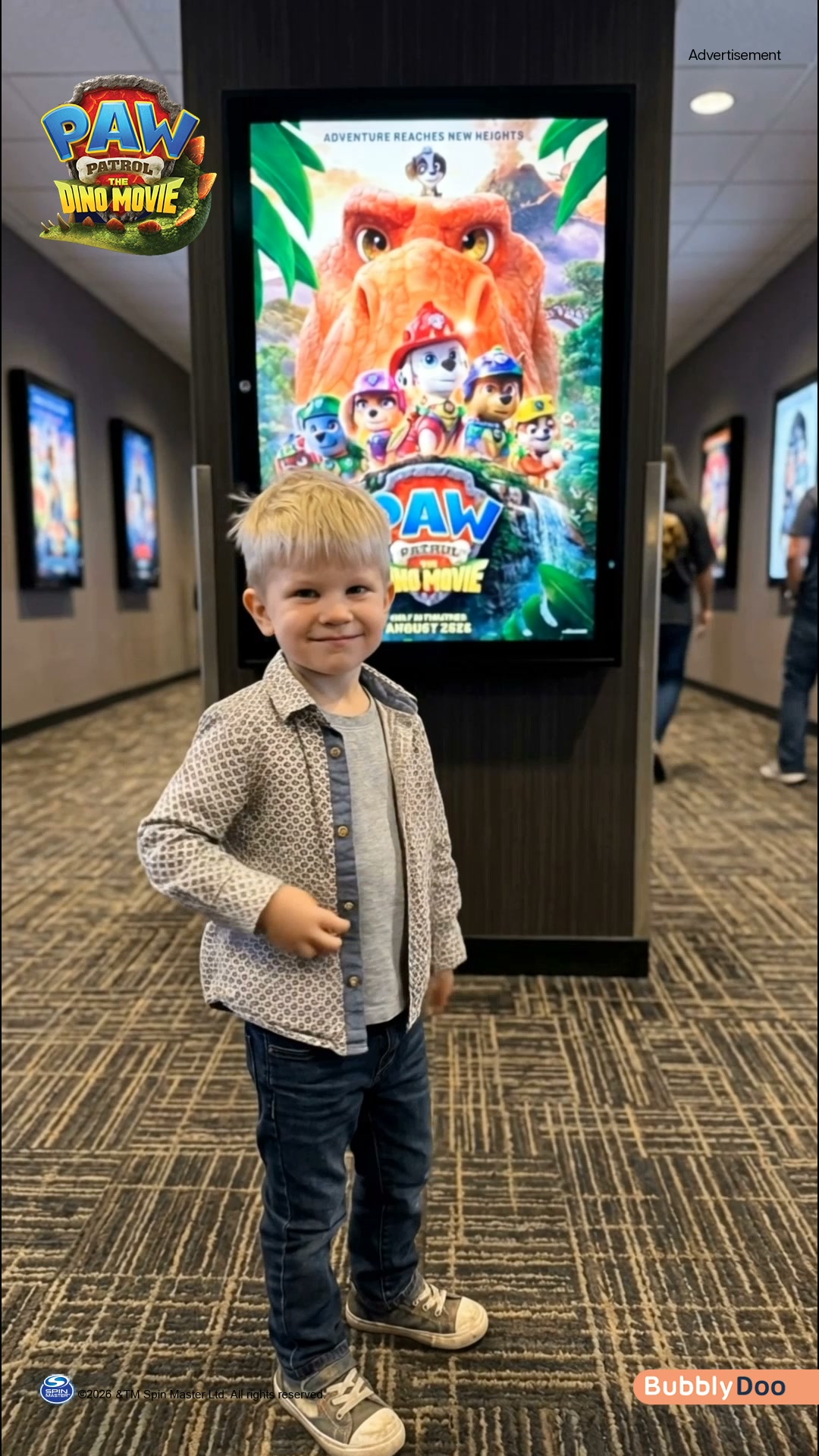 BubblyDoo Books Facebook ad: Join the Ultimate PAW Patrol Dino Adventure!