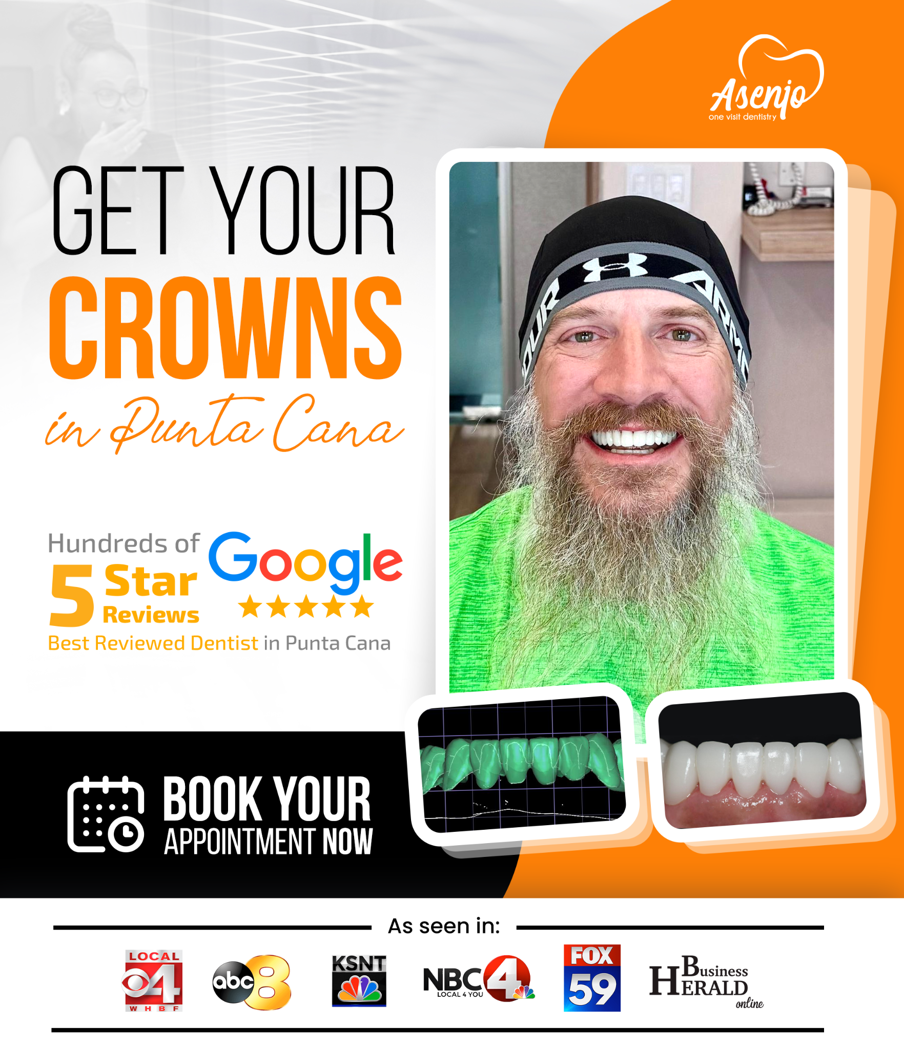 Asenjo One-Visit-Dentistry Facebook ad