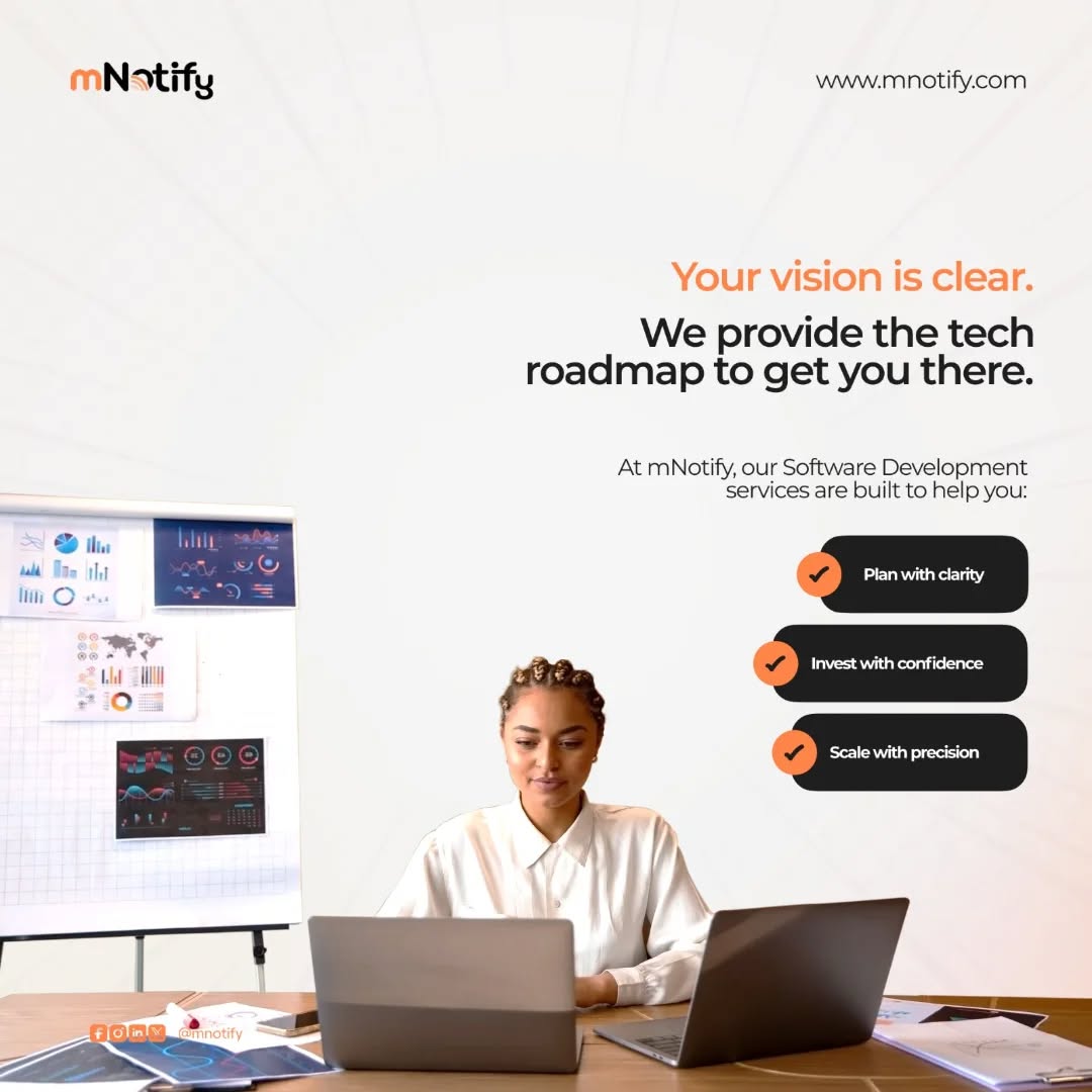 MNotify Facebook ad: Your vision deserves the right tech partner.