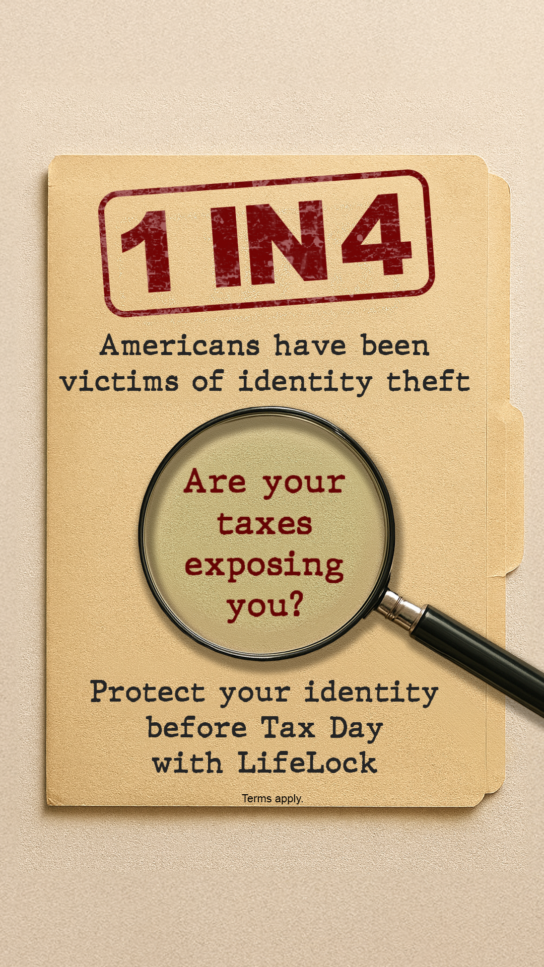 LifeLock Facebook ad