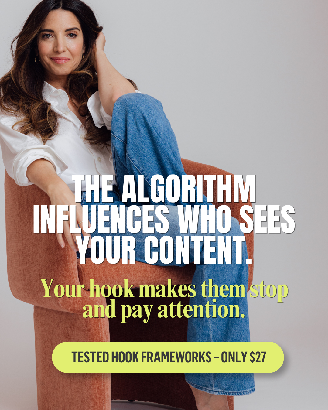 Marie Forleo Facebook ad: Make more sales with strong hooks!
