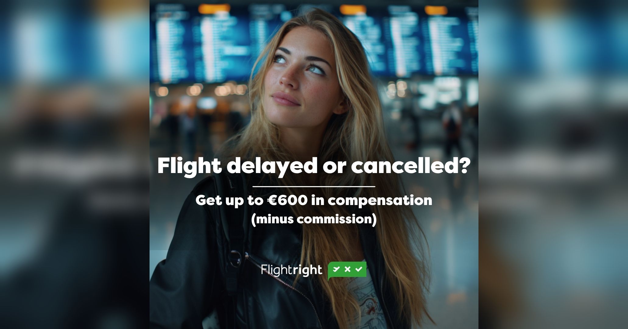 Flightright Facebook ad