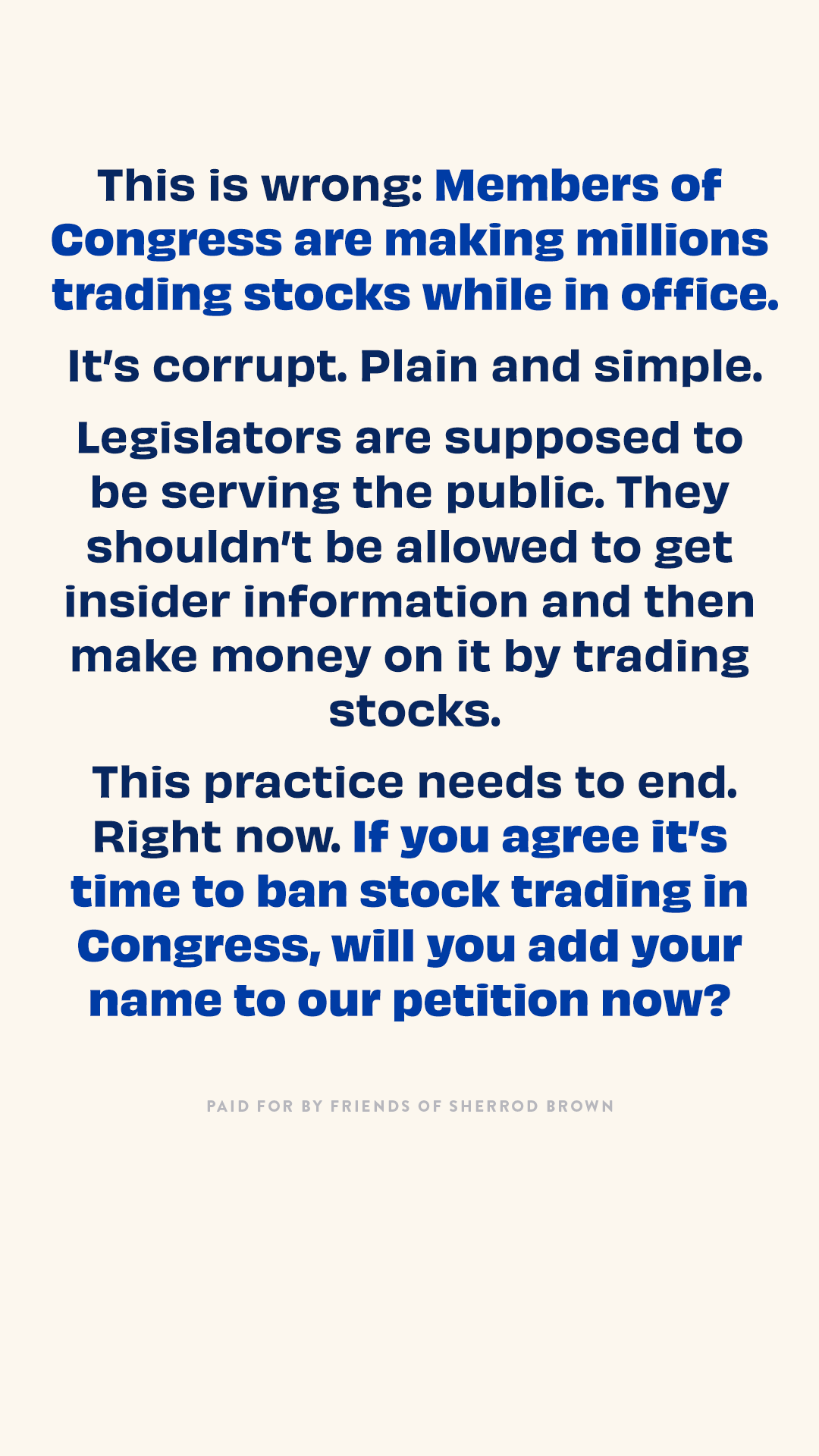 Sherrod Brown Facebook ad