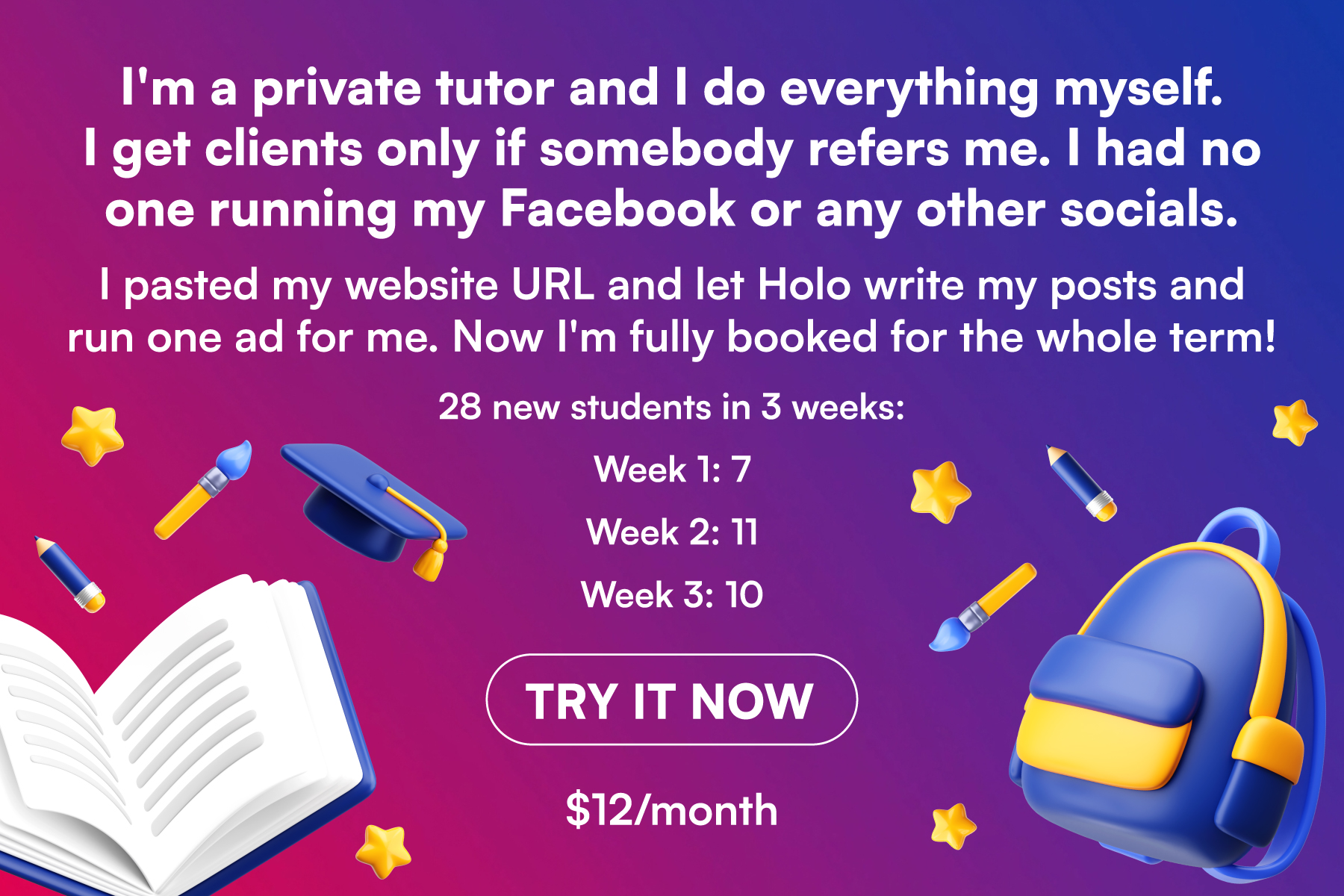 Holo Facebook ad