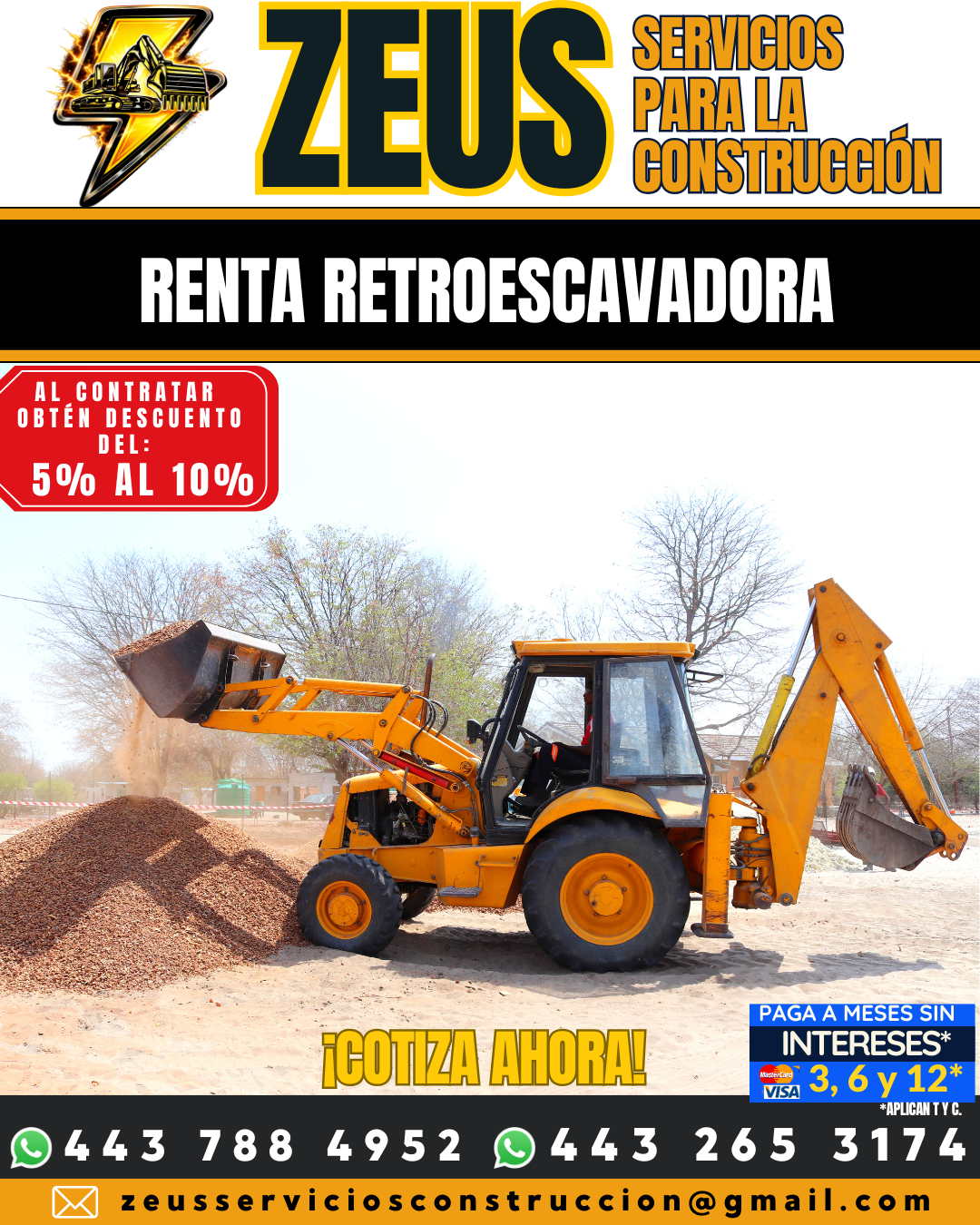 Zeus Servicios para la construcción Facebook ad: Chatea con nosotros