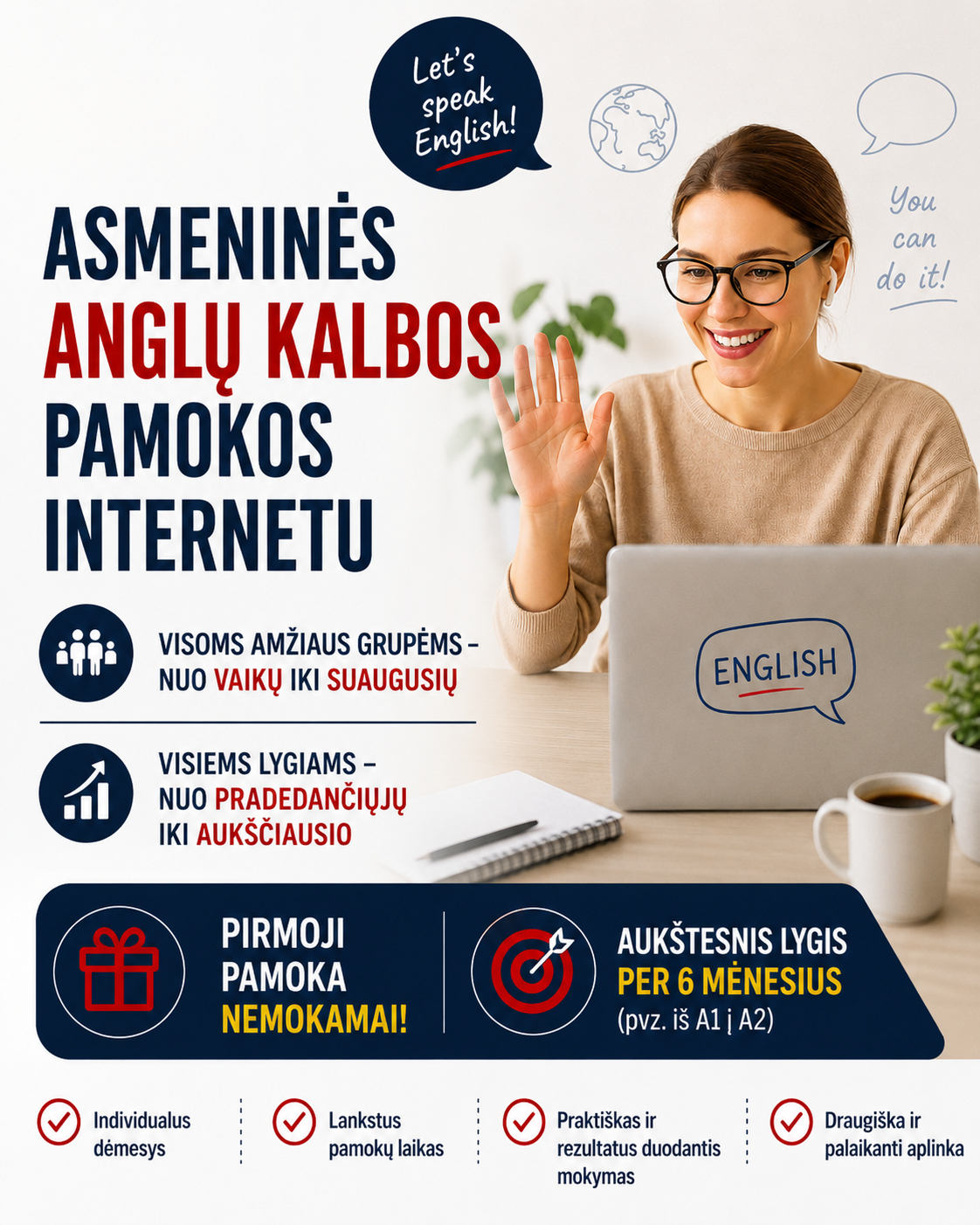 Anglų kalbos mokytojas Kęstutis Facebook ad: ASMENINĖS ANGLŲ K.