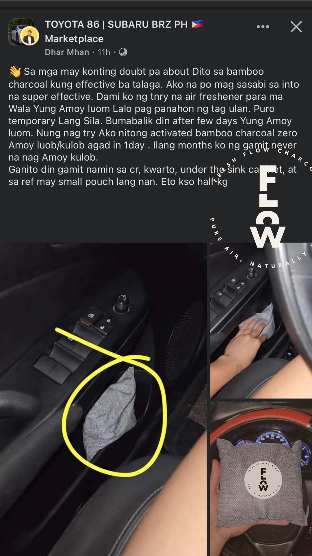 Fresh Flow Charcoal Facebook ad: Amoy kulob na hindi maalis alis, ito ang…