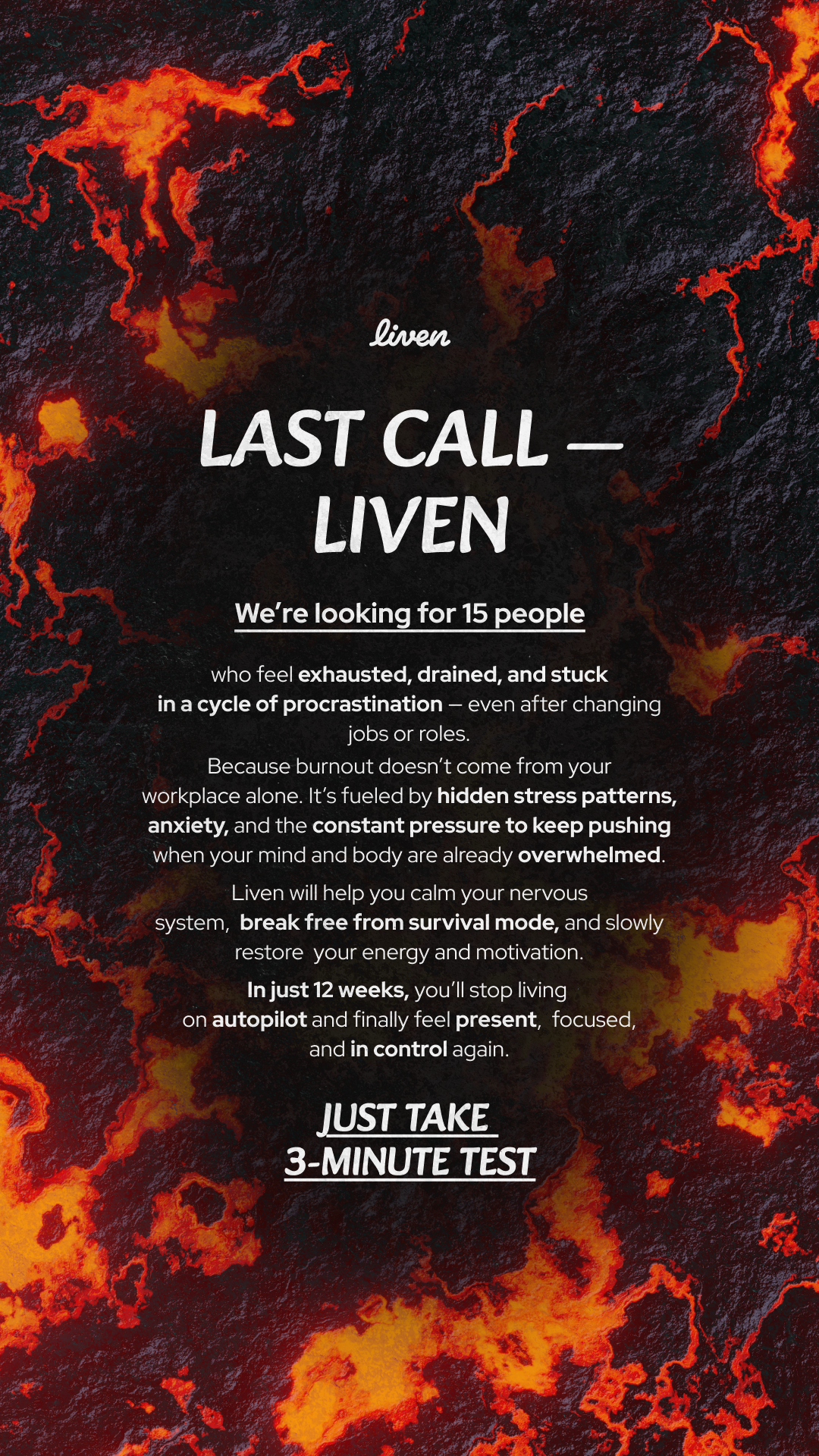 Liven: Self-Discovery Community Facebook ad