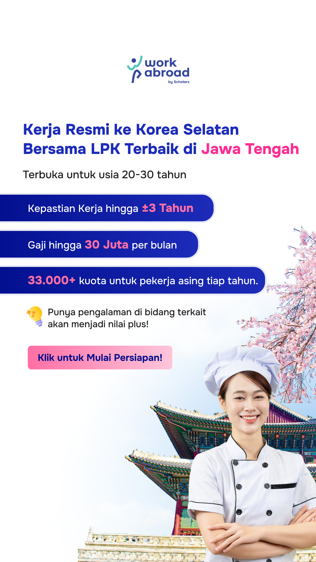 Work Abroad by Schoters Jawa Tengah Facebook ad