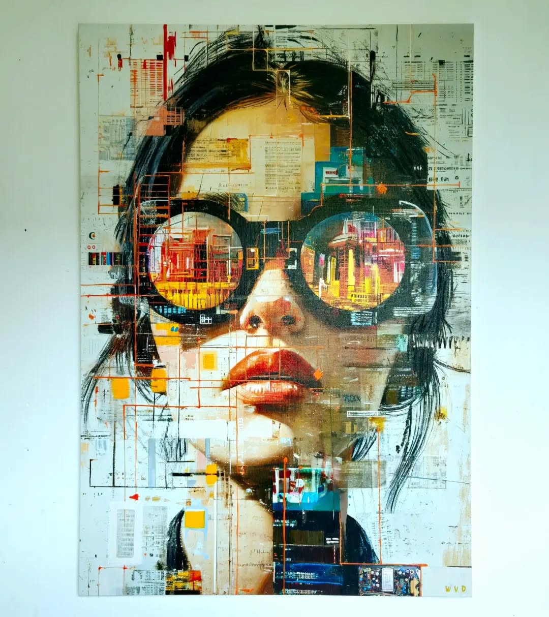 WVD ART - Moderne Abstracte schilderijen Facebook ad: Face 036