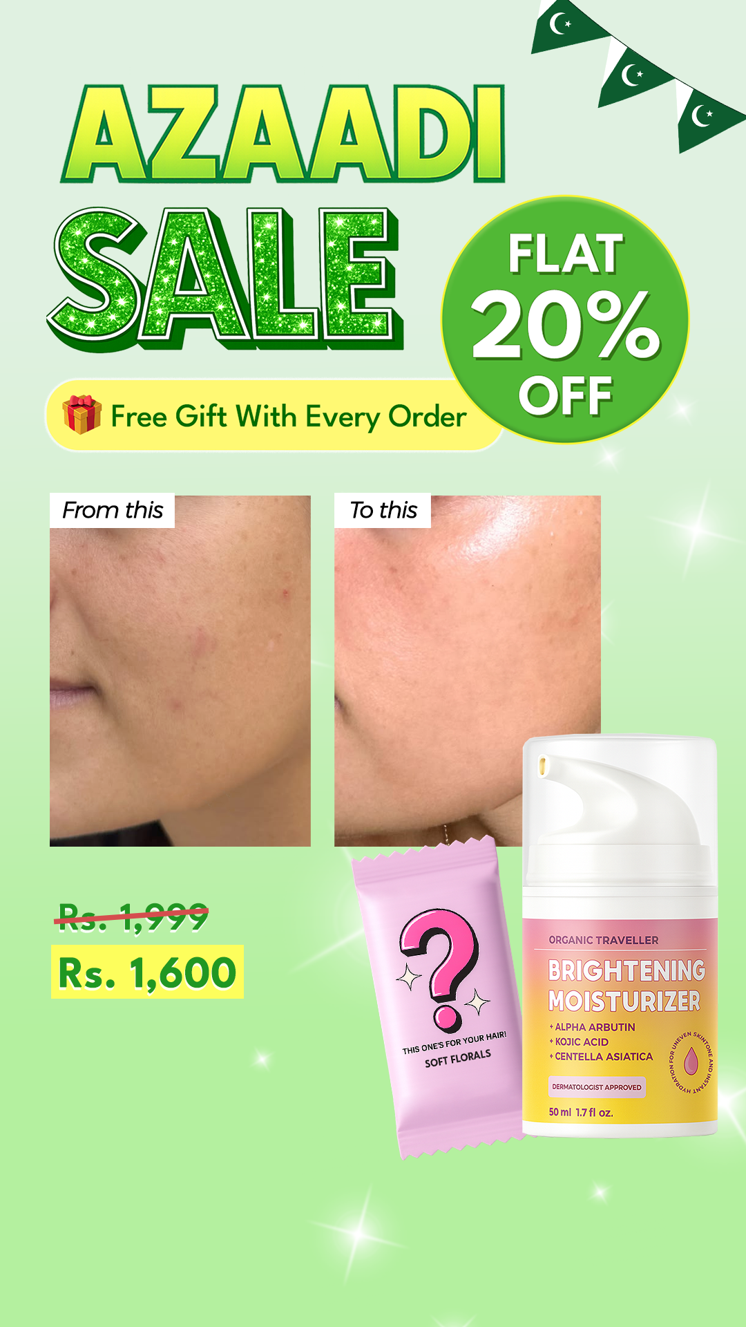 Organic Traveller - Skincare Facebook ad