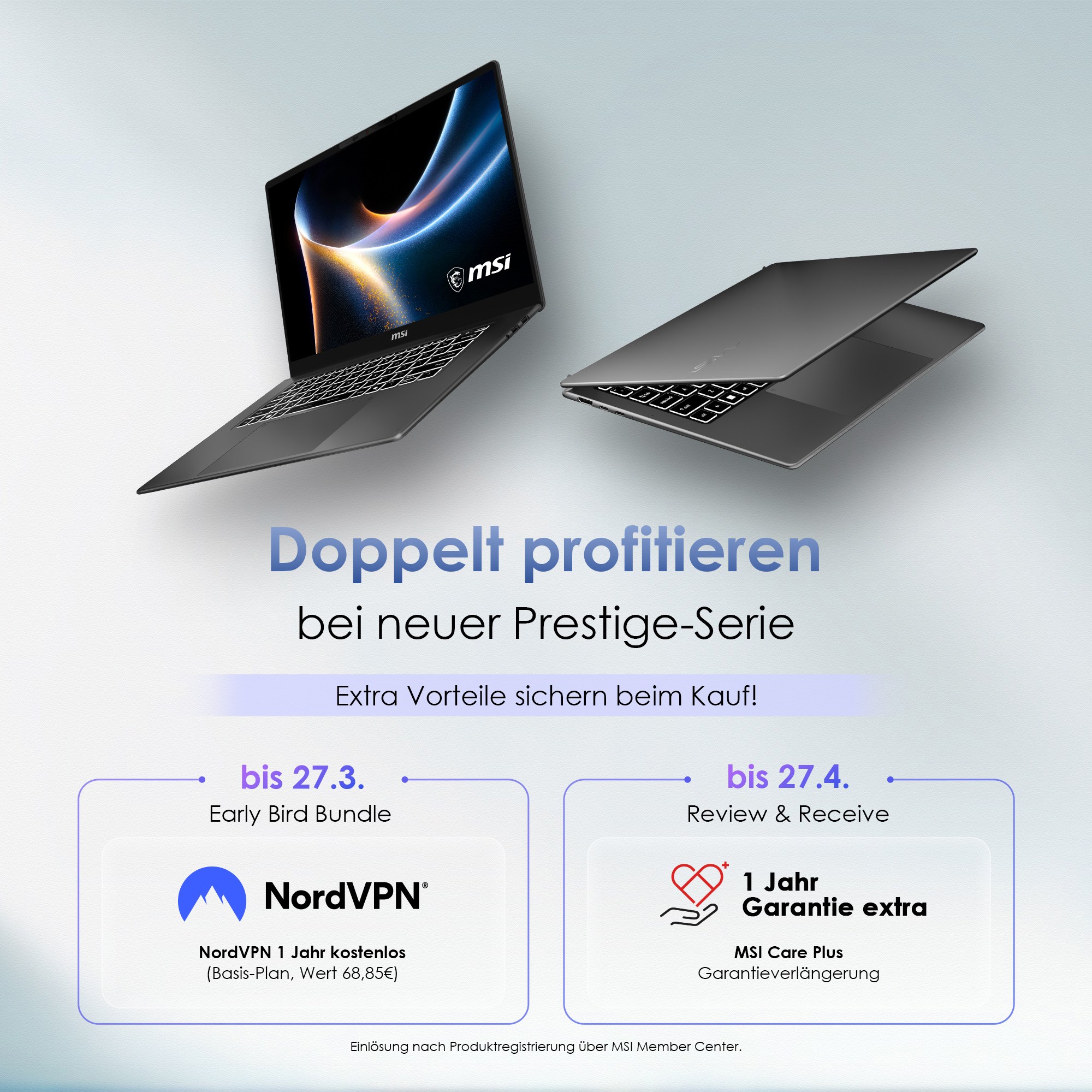 MSI Facebook ad: Die neue Prestige-Serie 2026, Jetzt vorbestellen & doppelt…