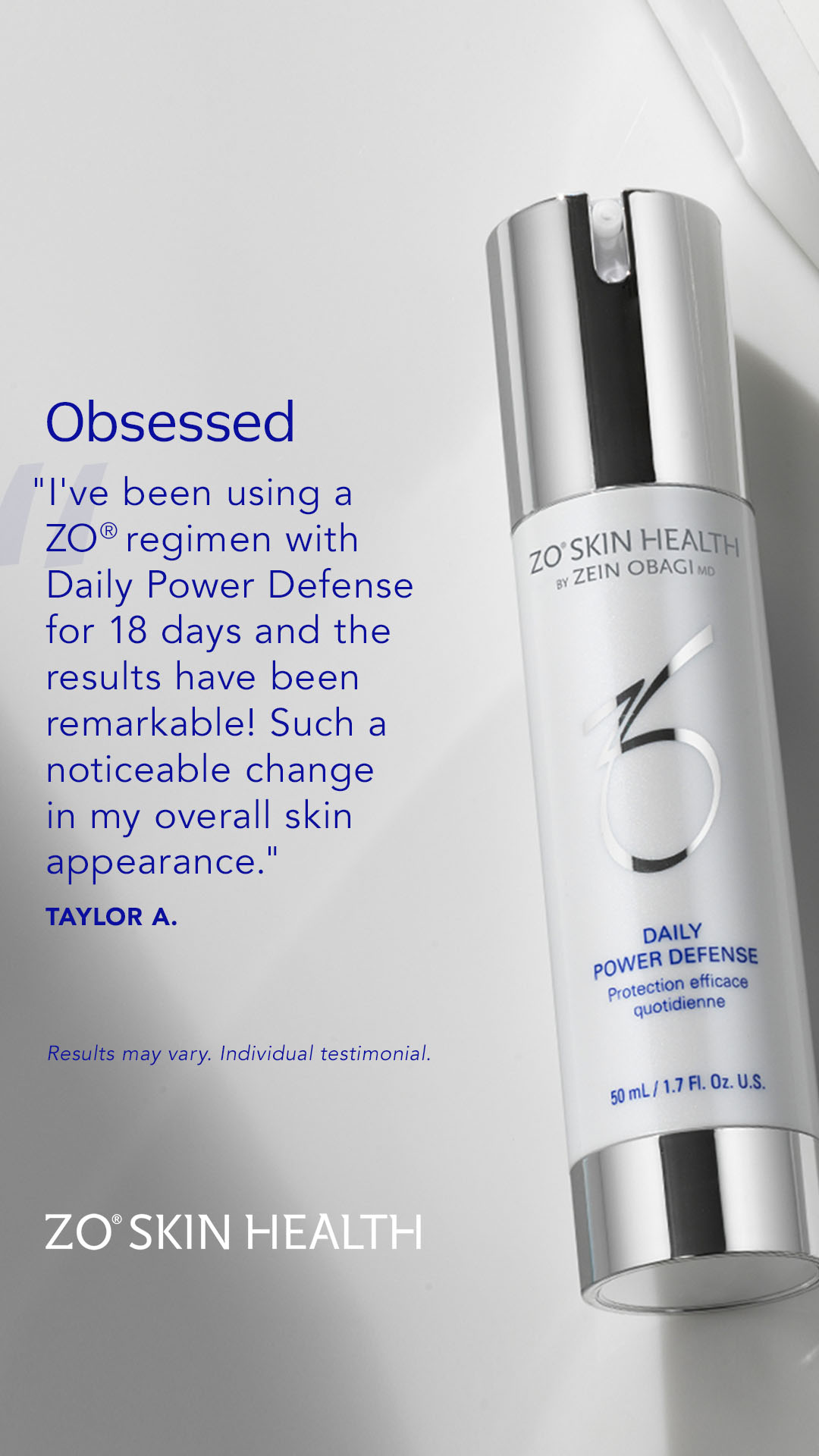 ZO Skin Health Facebook ad