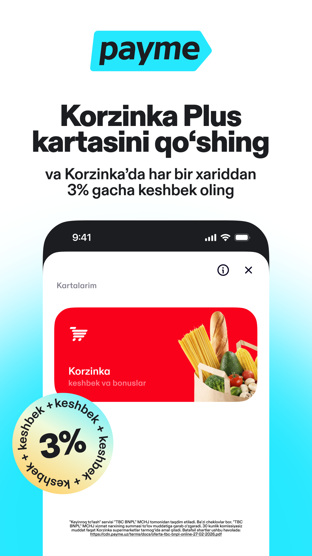 Payme Facebook ad