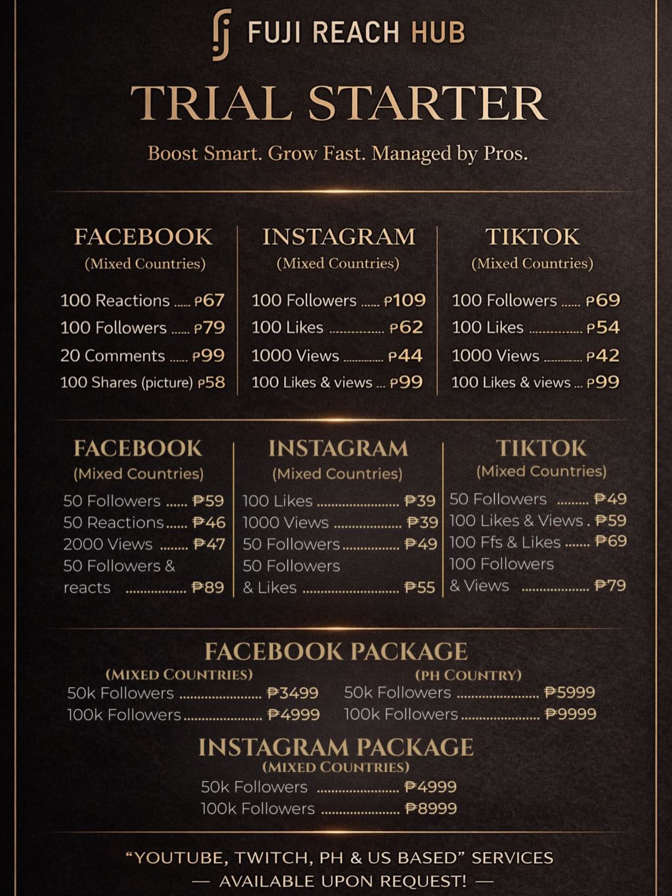 Fuji Reach hub Facebook ad: Want to grow your brand without breaking the…