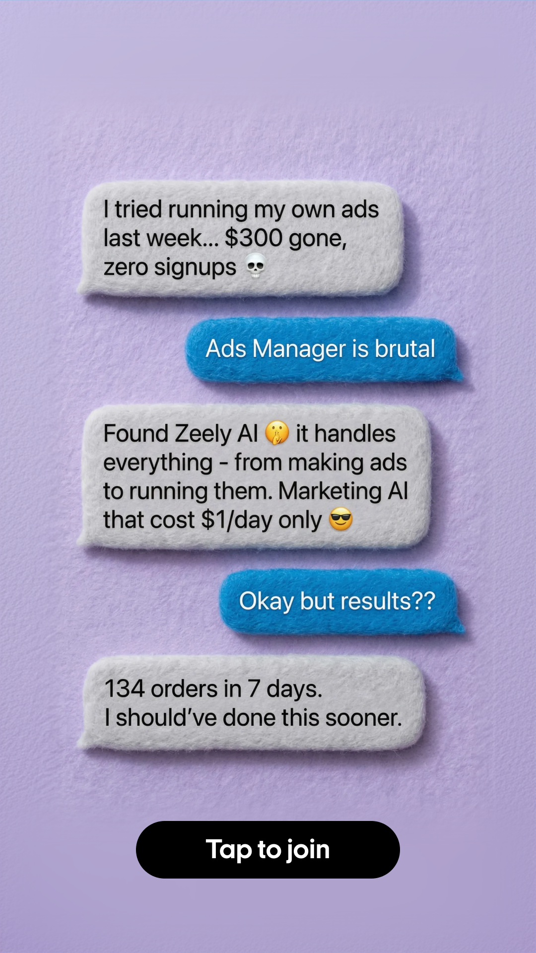 Zeely Facebook ad