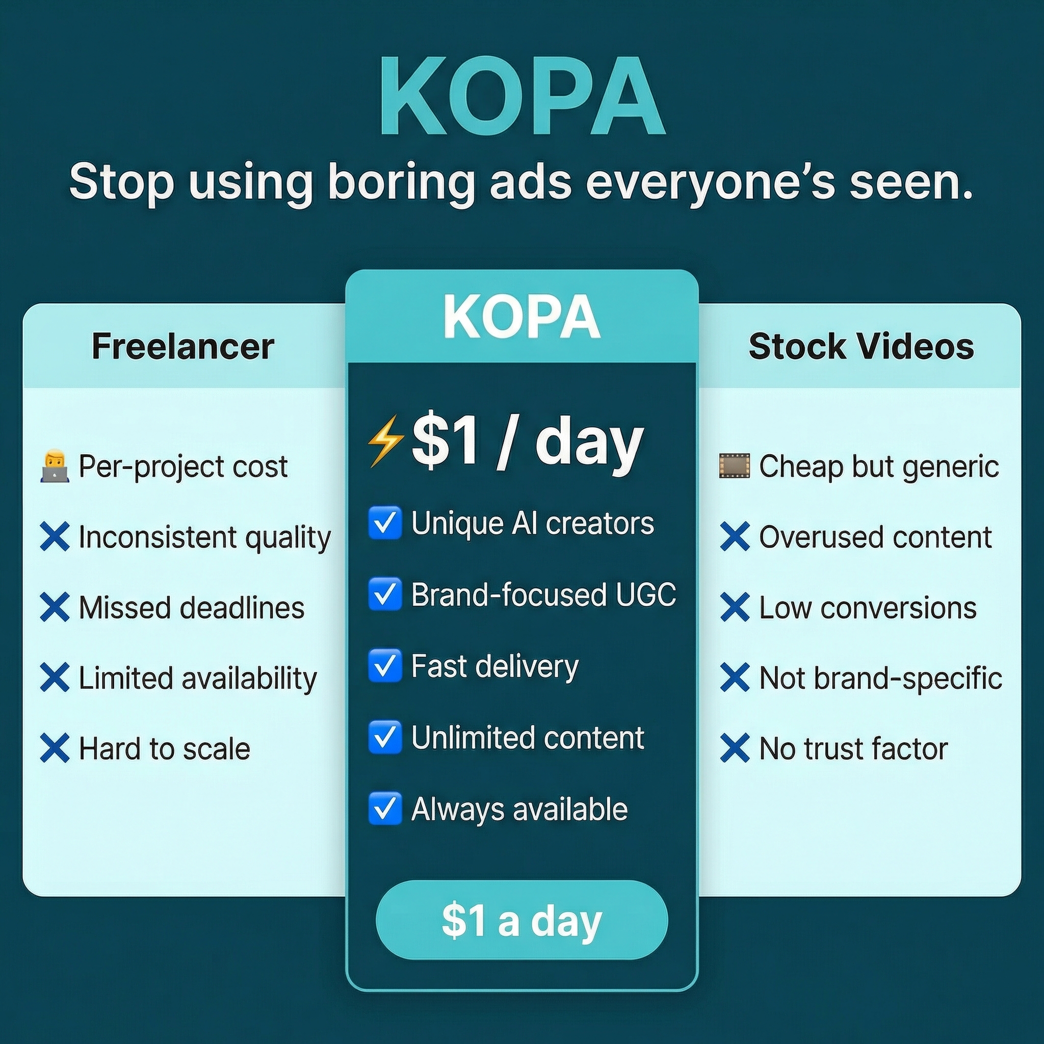 AI tools Facebook ad