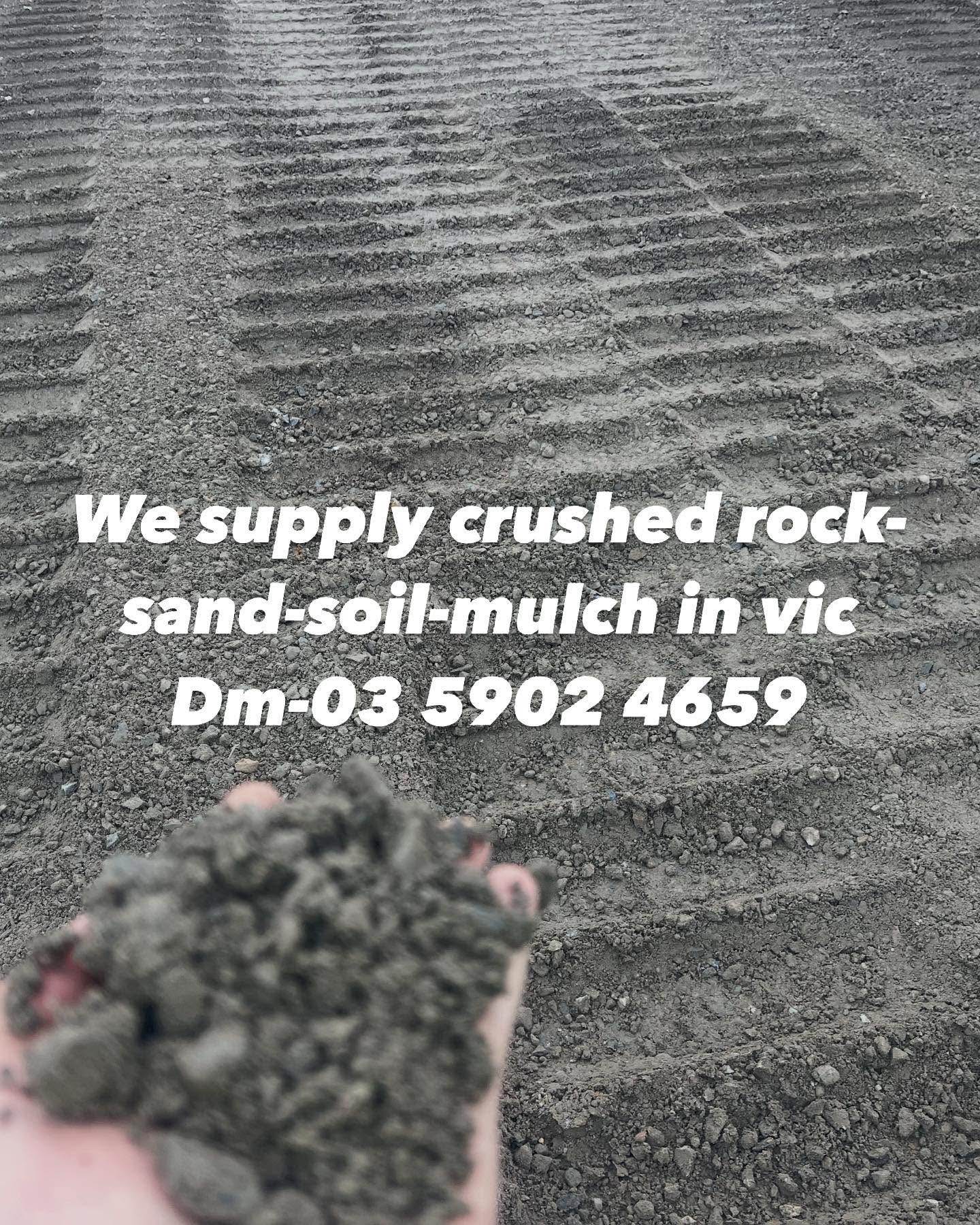 Crushed Rock Soil Sand Mulch Supplier VIC Facebook ad