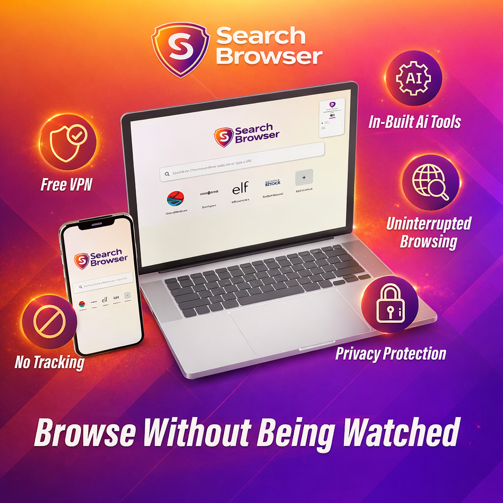 Search-GPT Facebook ad: Private & Secure Browser