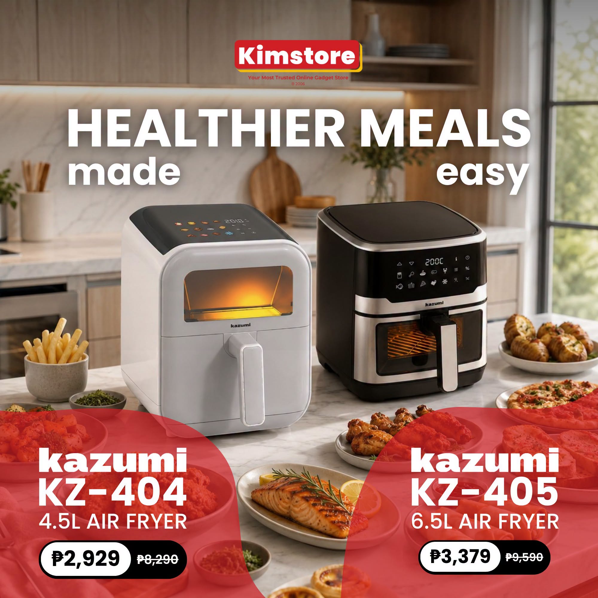 Kimstore Facebook ad: Buy Kazumi Products at Kimstore.com