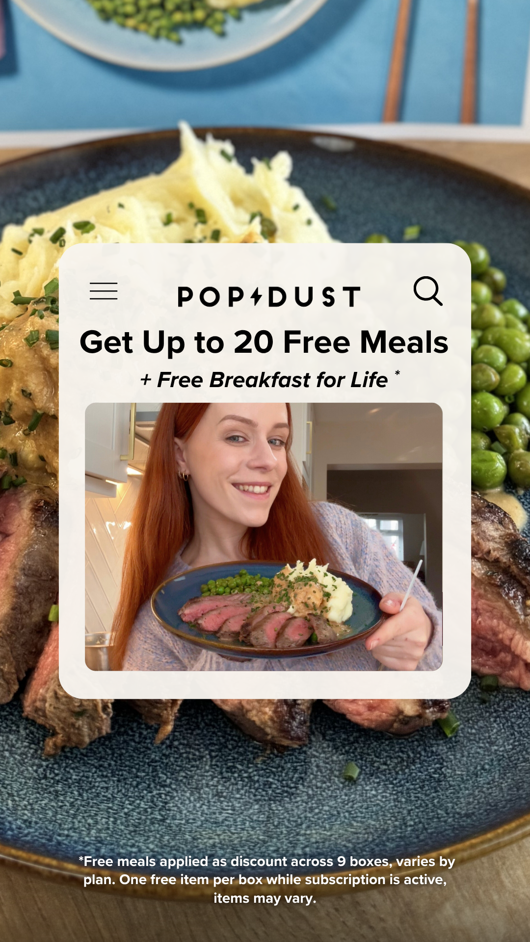 Popdust Facebook ad