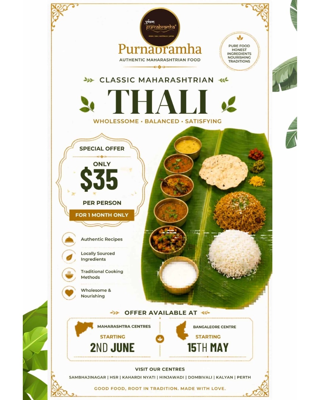 Purnabramha Maharashtrian Restra - Perth Facebook ad: Purnabramha, Authentic Maharashtrian Restaurant | Vada…