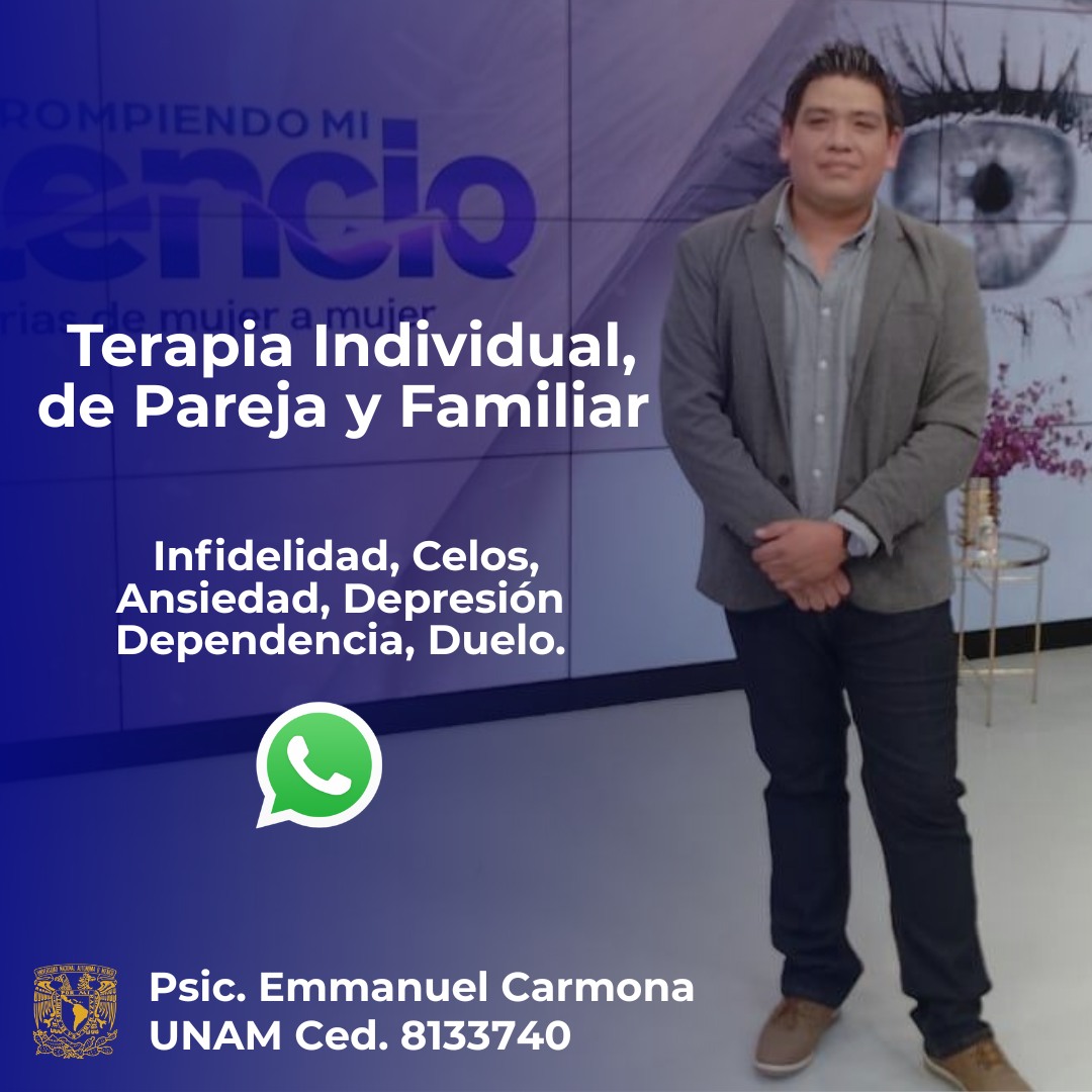 Psicólogo Emmanuel Carmona Facebook ad: El Precio baja a partir de la segunda…