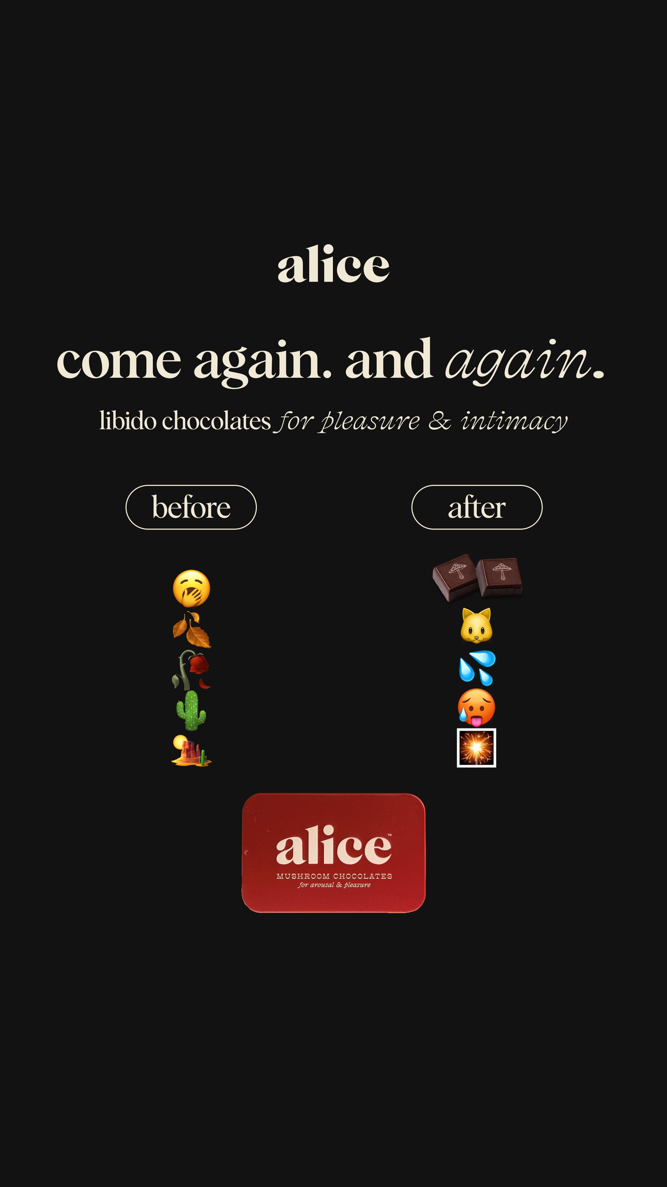 Alice Mushrooms Facebook ad