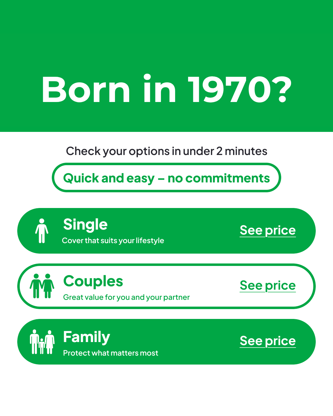 Health Insurance Comparison Facebook ad