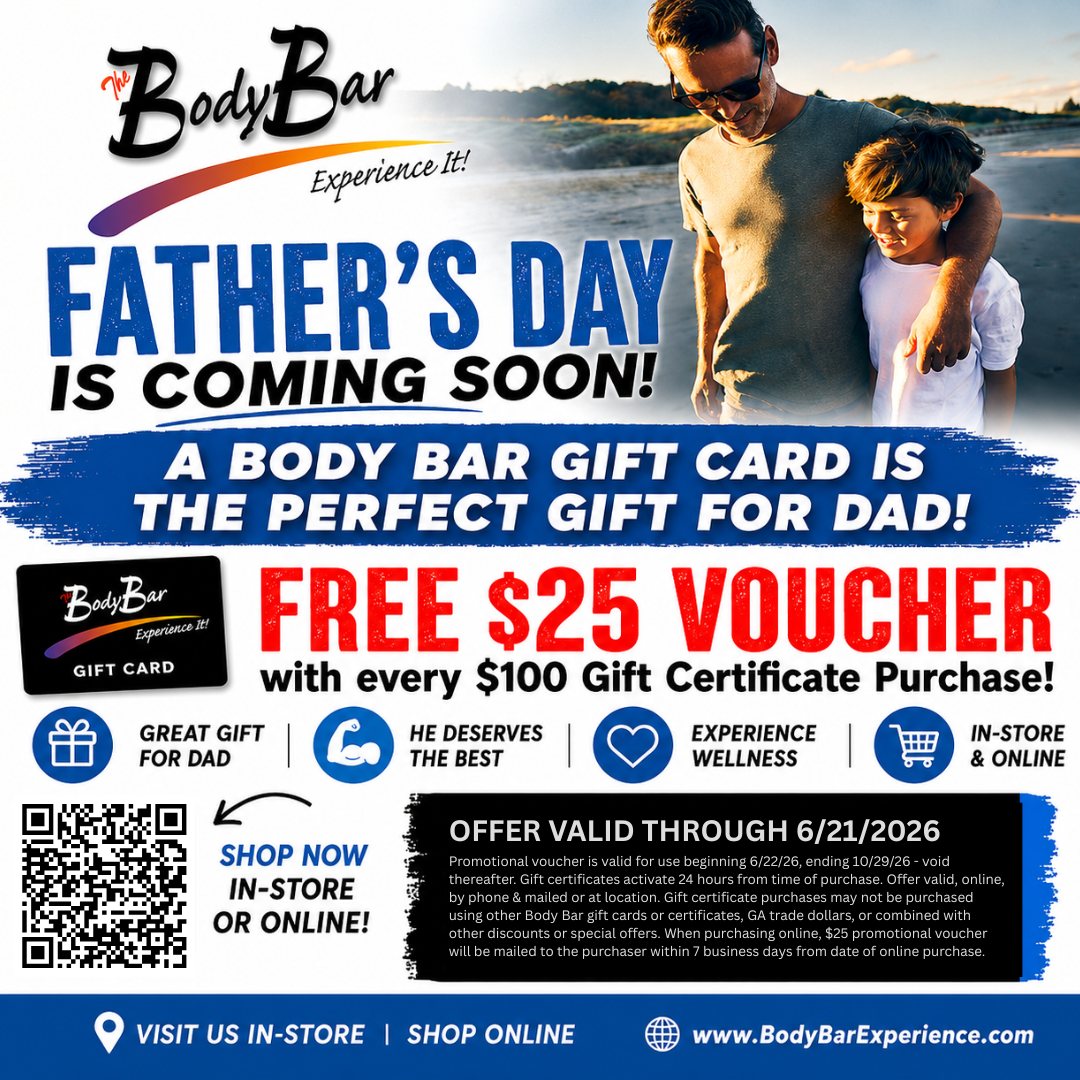 The Body Bar Facebook ad: The Perfect Father’s Day Gift!